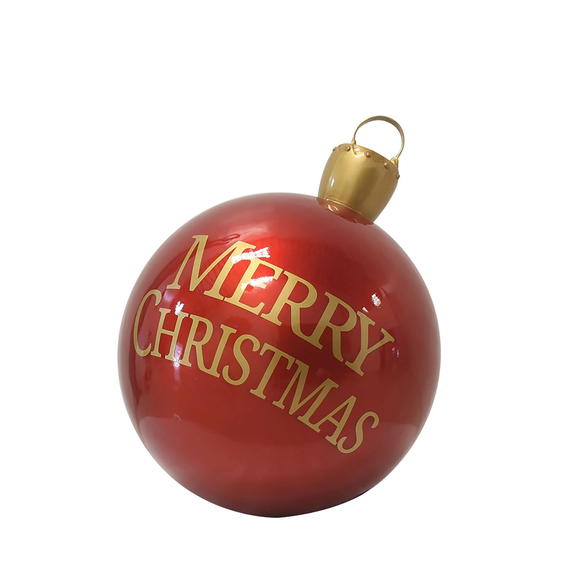 Commercial Merry Christmas Fiberglass Ball Ornament Outdoor Decoration - 26