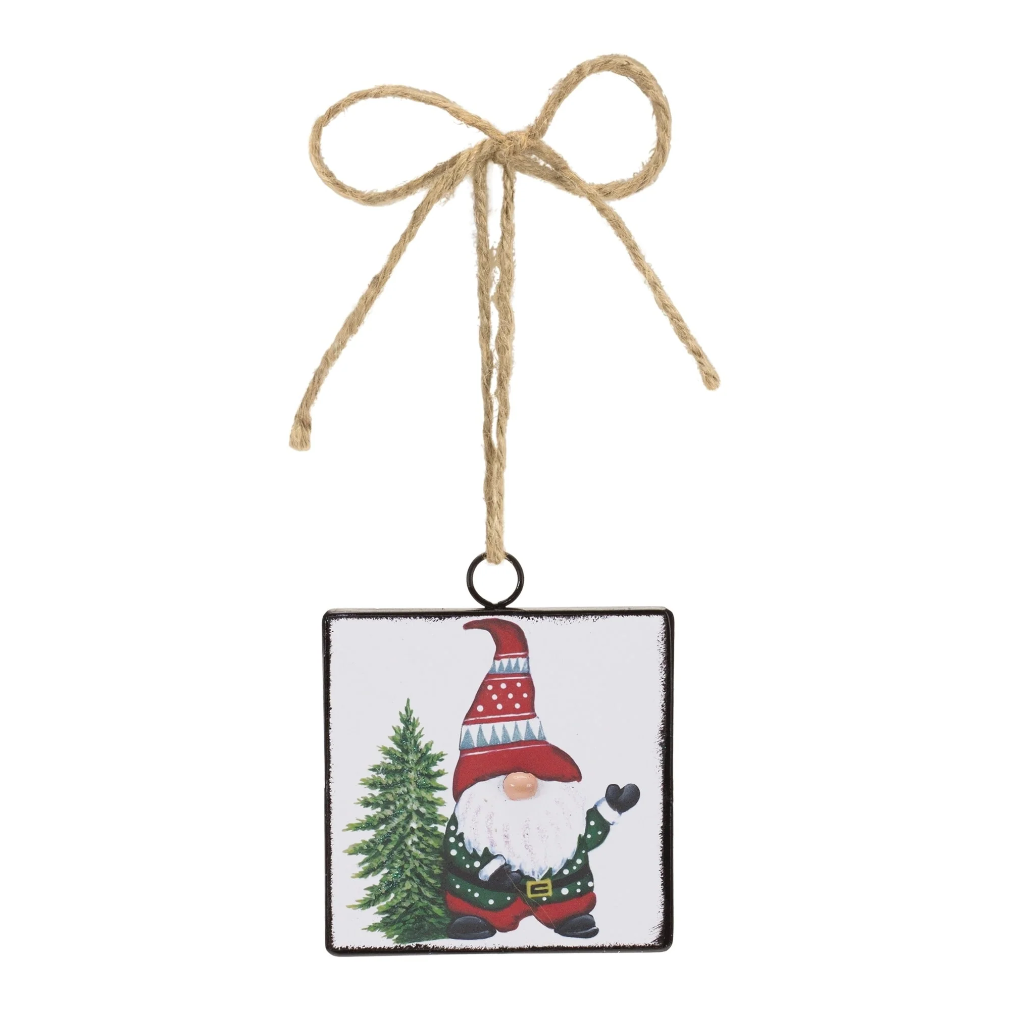 Gnome with Tree Christmas Ornaments - 4.75