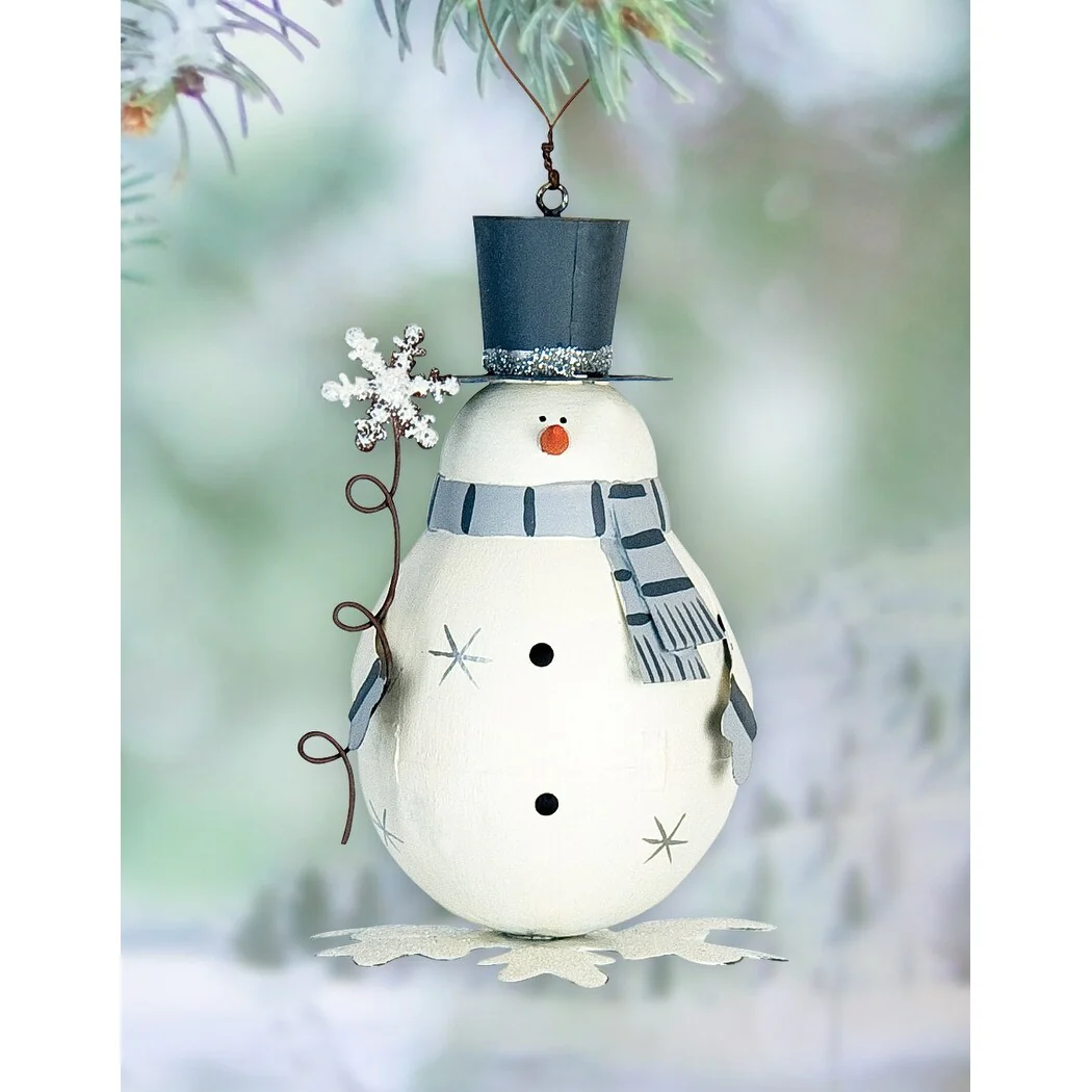 Frosty Snowman Ornament, Set of 2