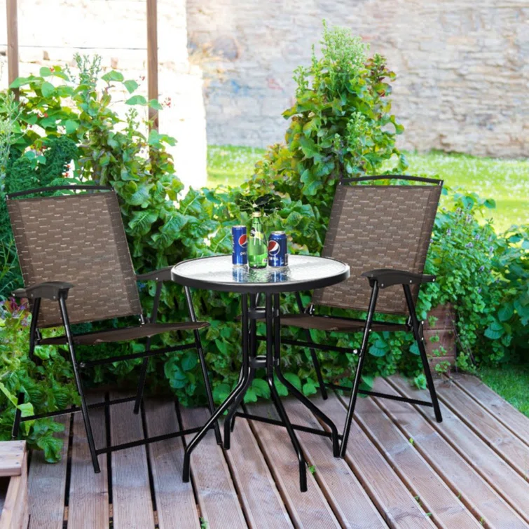 Bevard 2 - Person Round Outdoor Dining Set