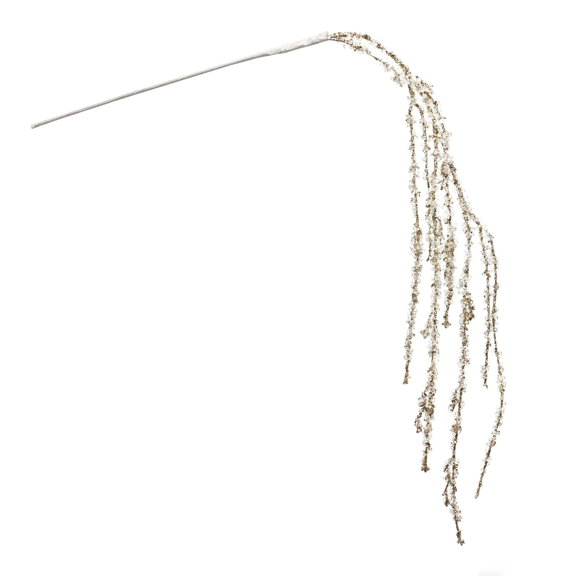 2 Piece Set Silver Glittered Hanging Artificial Christmas Branch 46