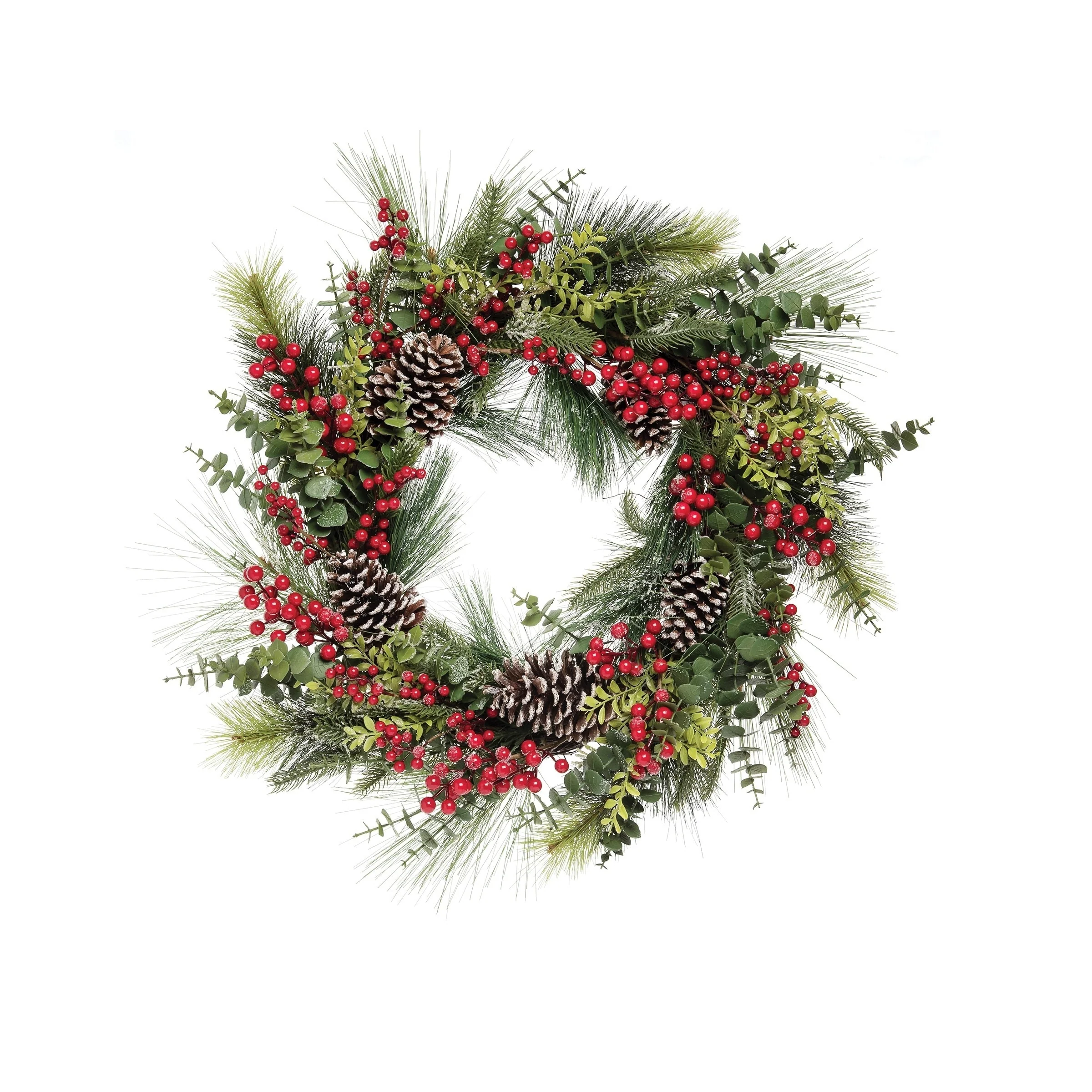 Opulent Berry Pinecone Wreath