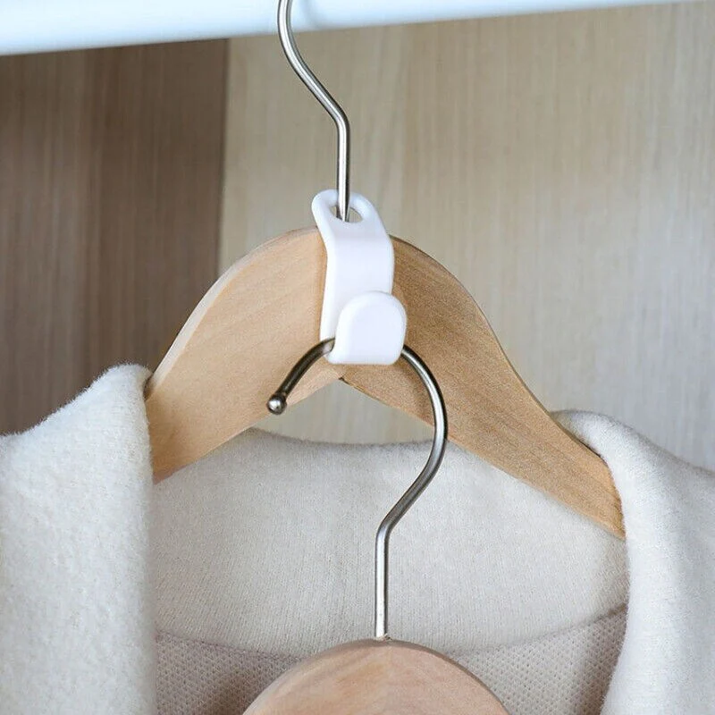 12pcs Space Saving Double Hang Closet Organizer Hooks