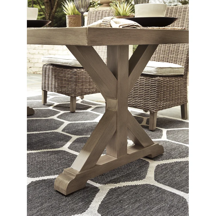 Danny 6 - Person Rectangular Outdoor Dining Set with Cushions