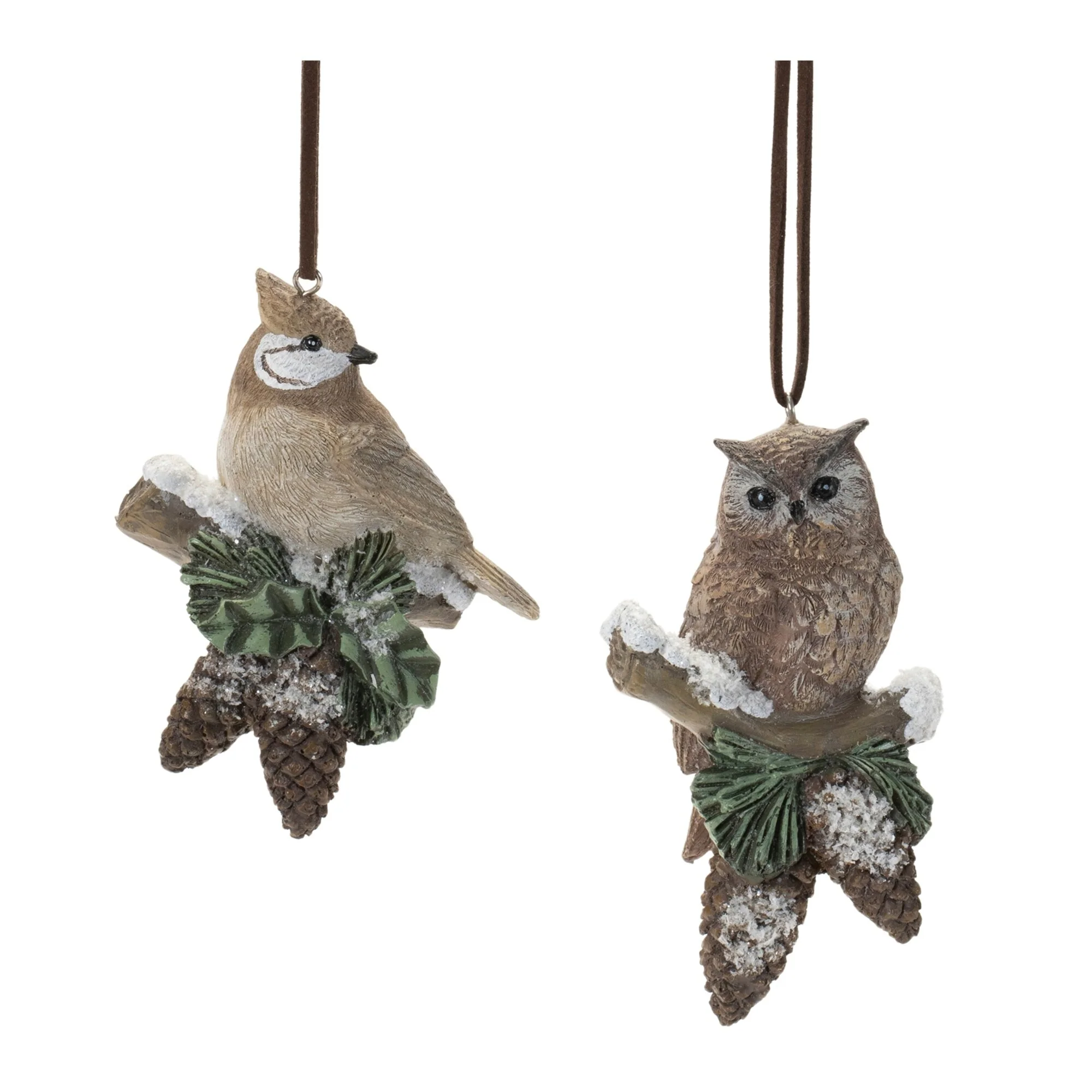Cardinal and Owl Christmas Ornaments - 4