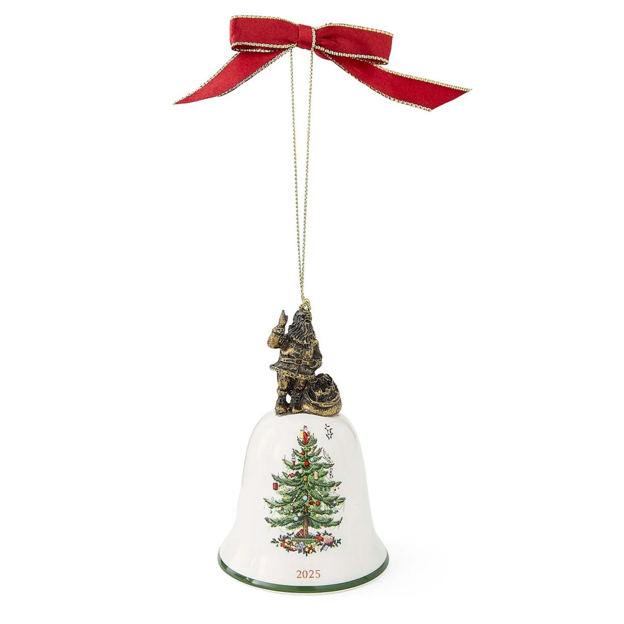 Spode Santa Annual Bell Ornament 2025
