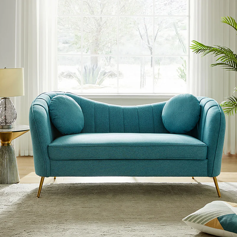 Emilio Contemporary Tufted Back Elegant and Comfortable Loveseat