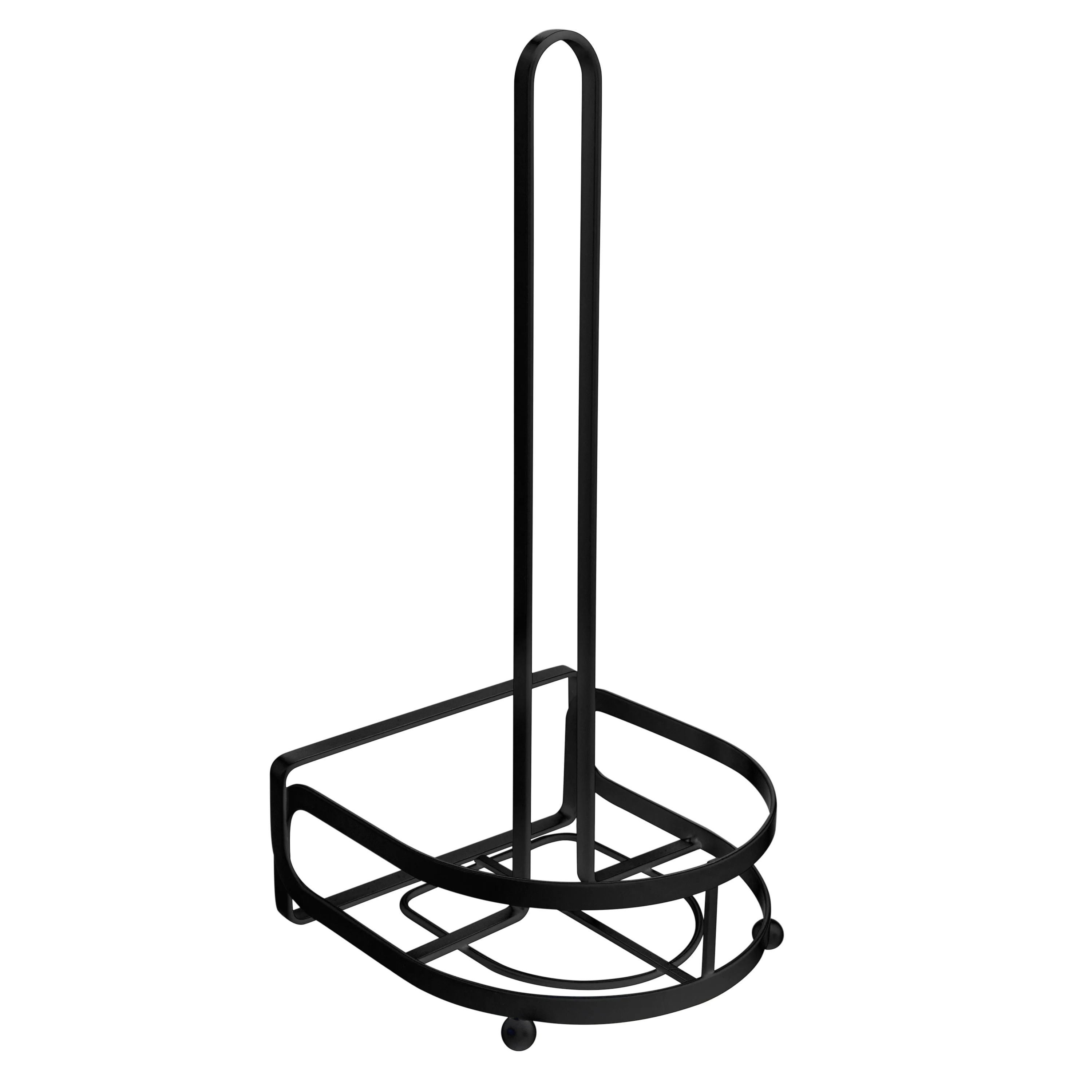 Kitchen Details Industrial Collection Paper Towel Holder in Matte Black - 6.26