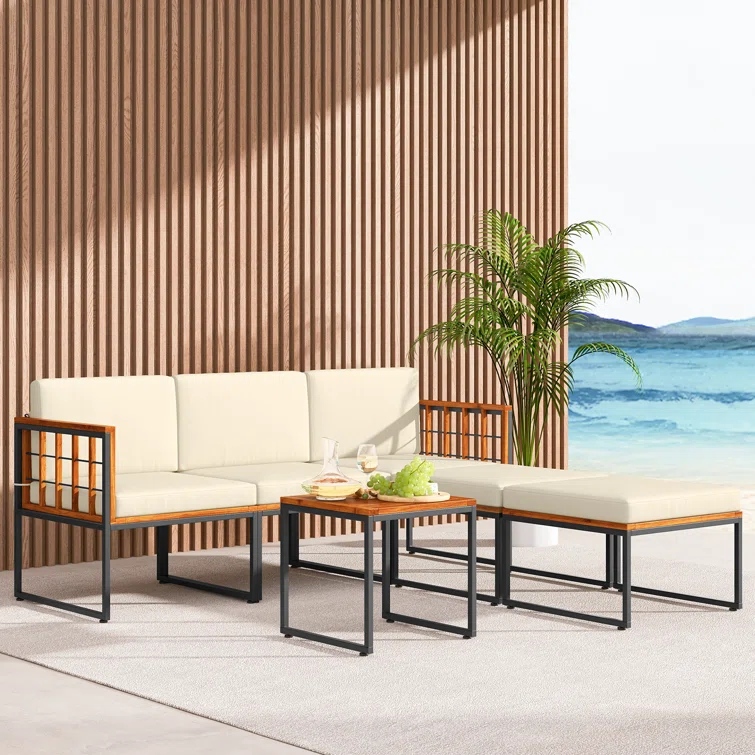 Tuule 5 - Person Outdoor Seating Group with Cushions