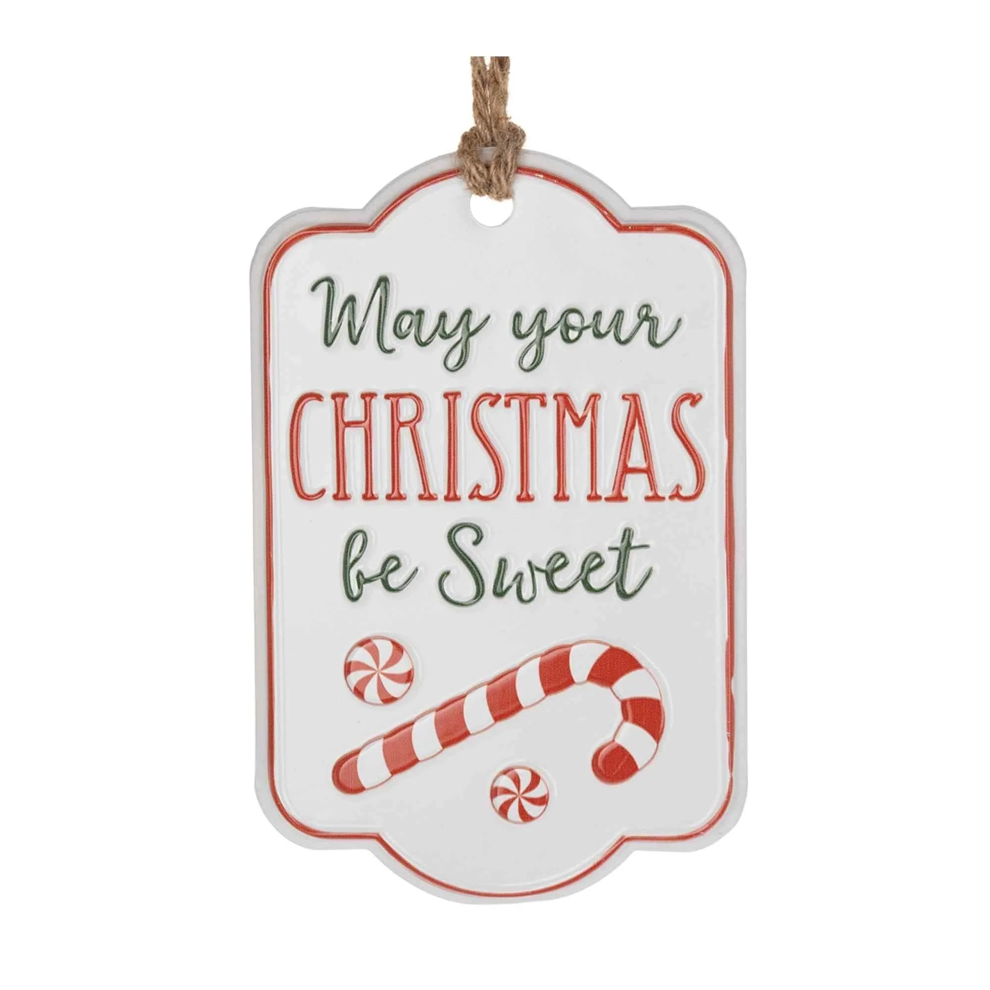 Sentiment Christmas Tag Ornaments - 8.5