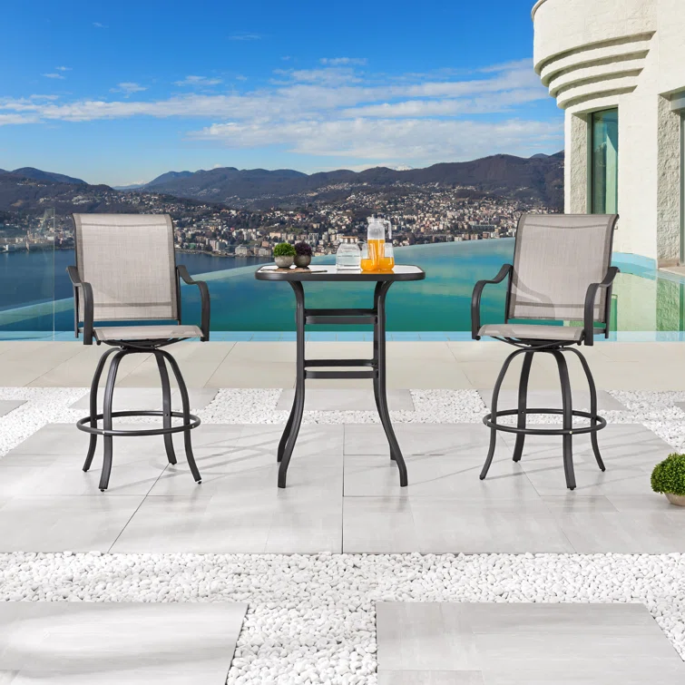 Tadwick Square 2 - Person Swivel Bistro Set