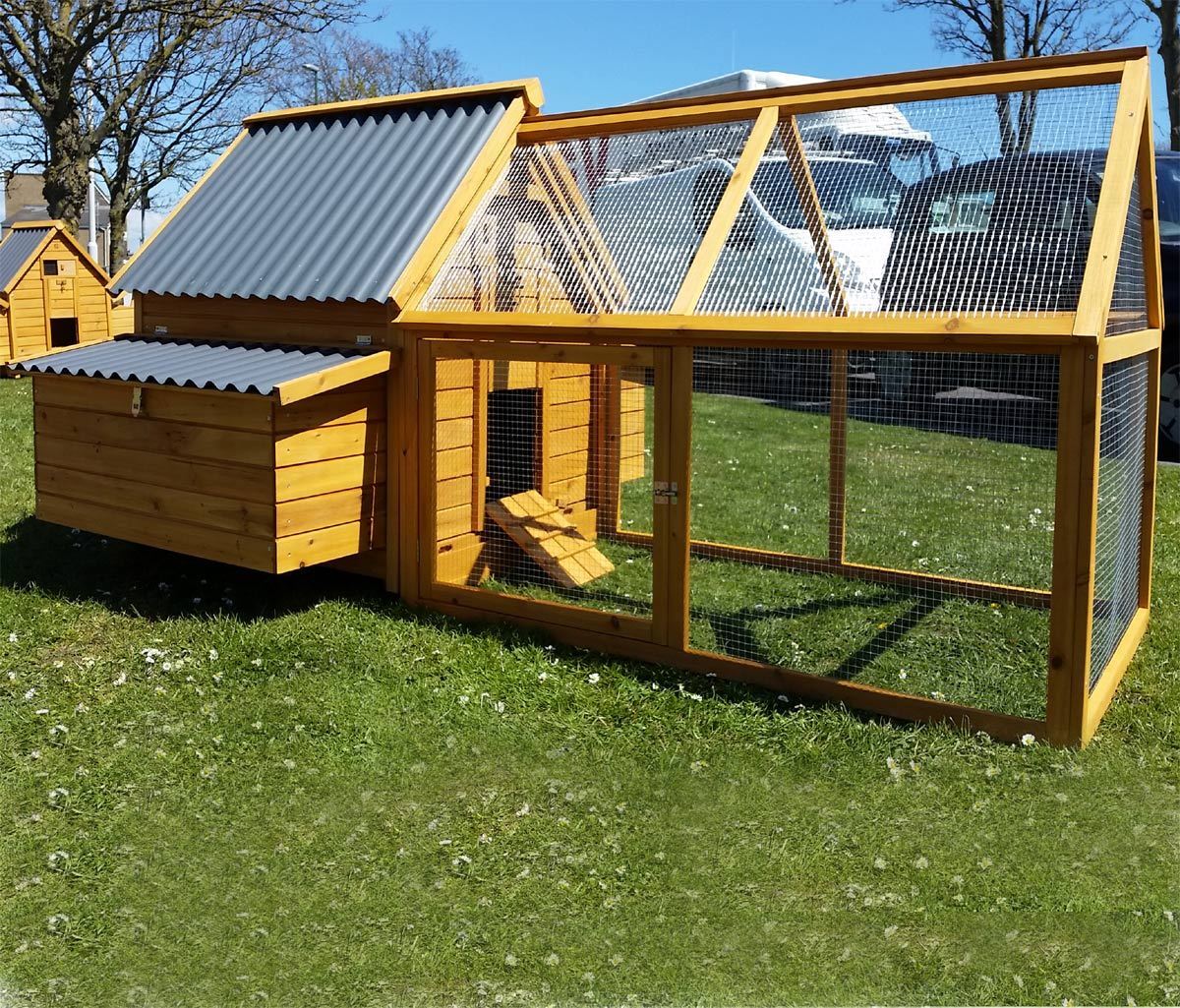 XL Sunshine 6-8 Birds Chicken Coop With Run