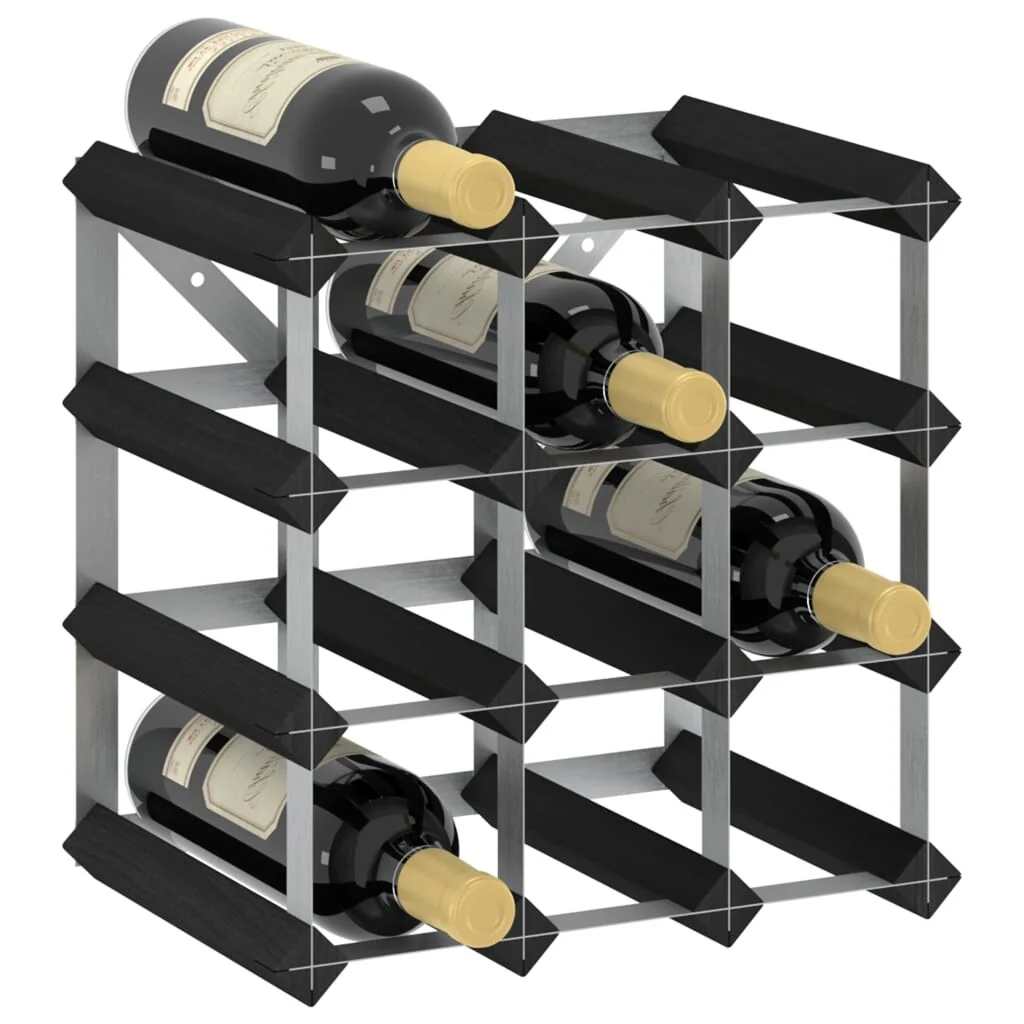vidaXL Countertop Wine Rack Bottle Holder Wine Storage Organizer Solid Wood
