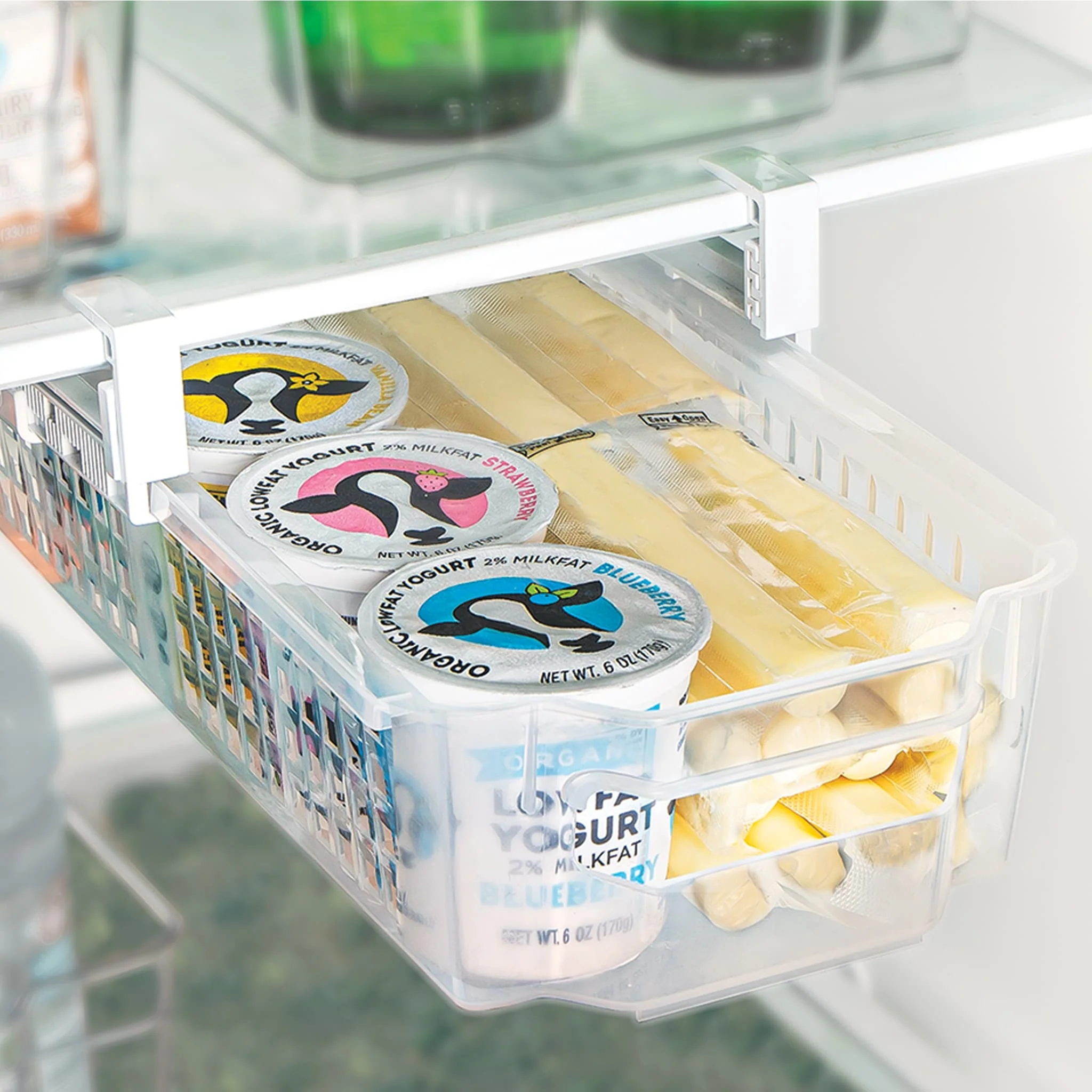Smart Design Adjustable Pull Out Refrigerator Drawer