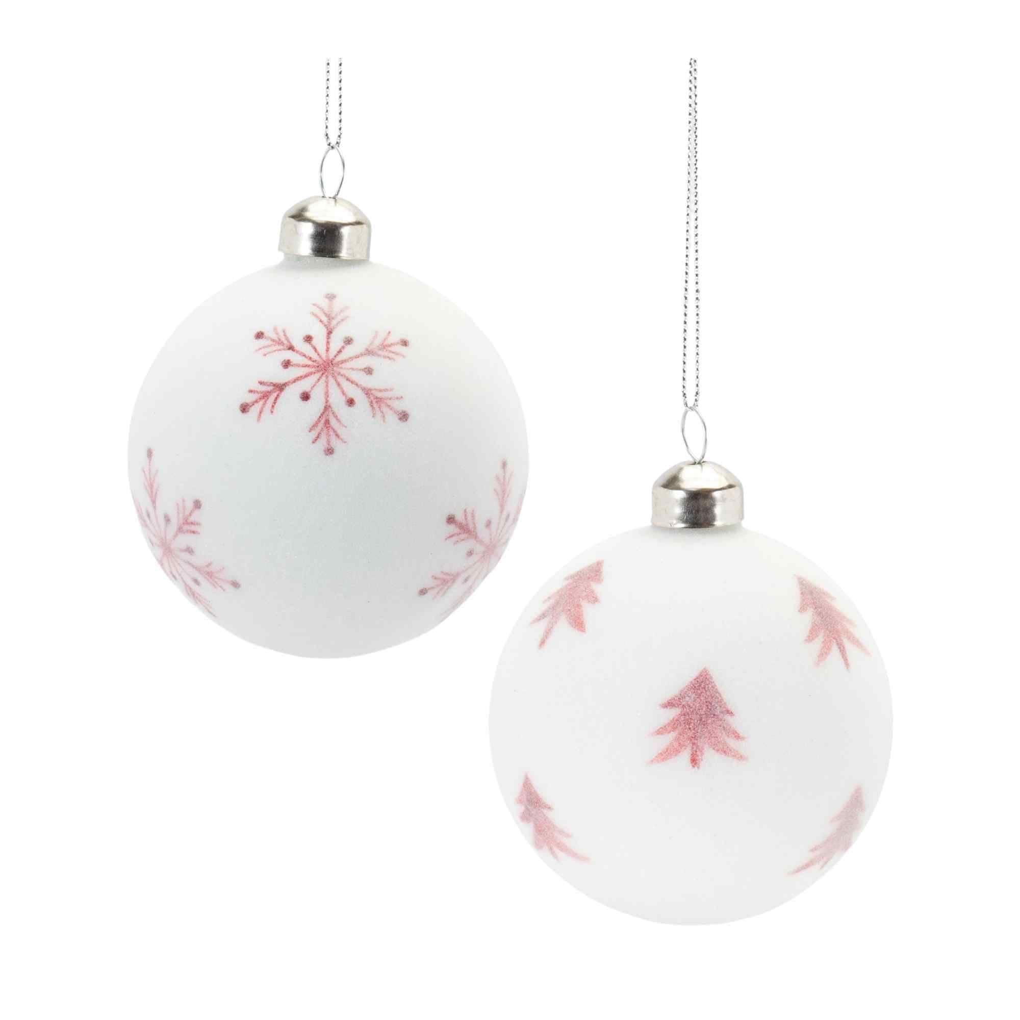 Matte Frosted Glass Christmas Ball Ornaments 3