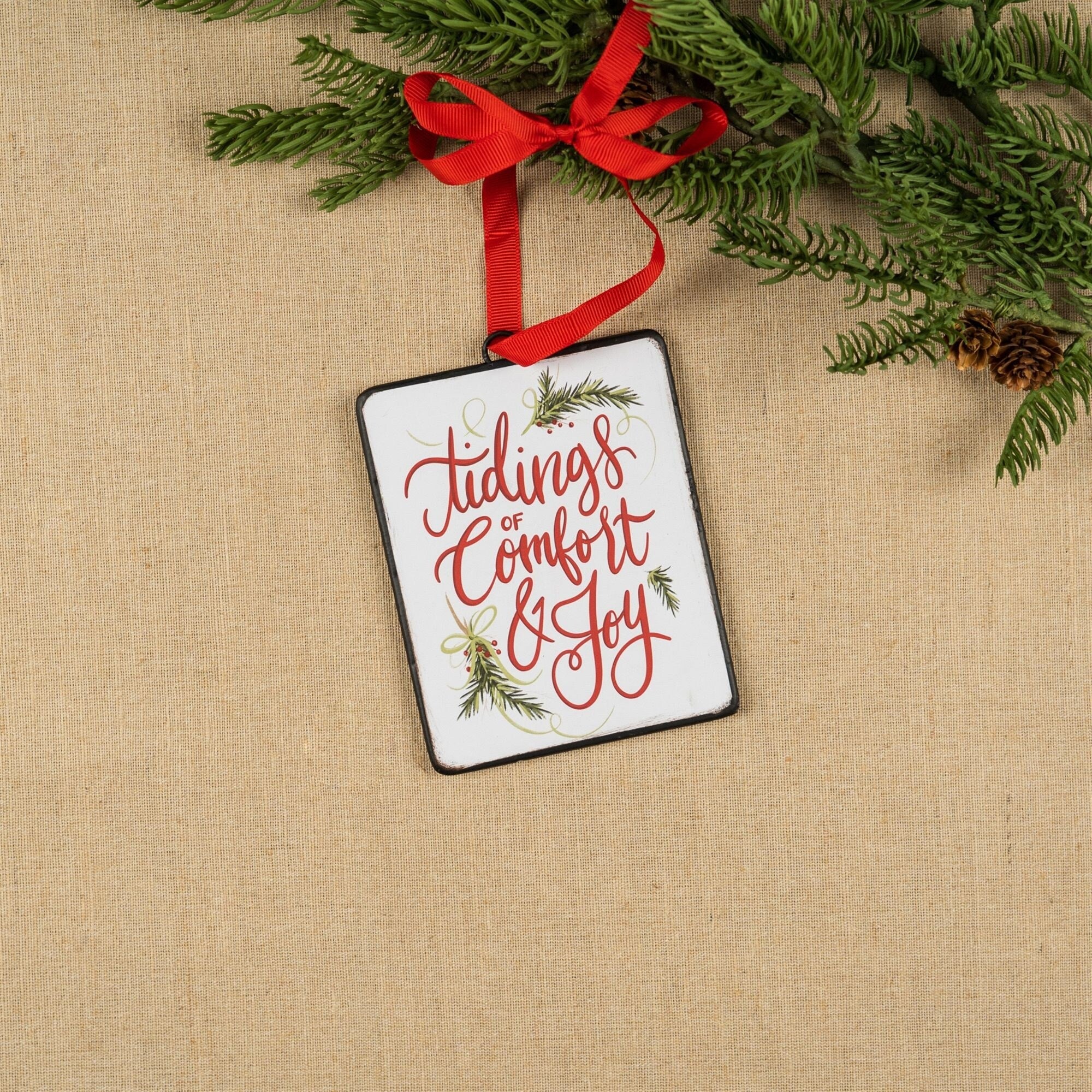 Double Sided Sentiment Christmas Ornaments - 5.25