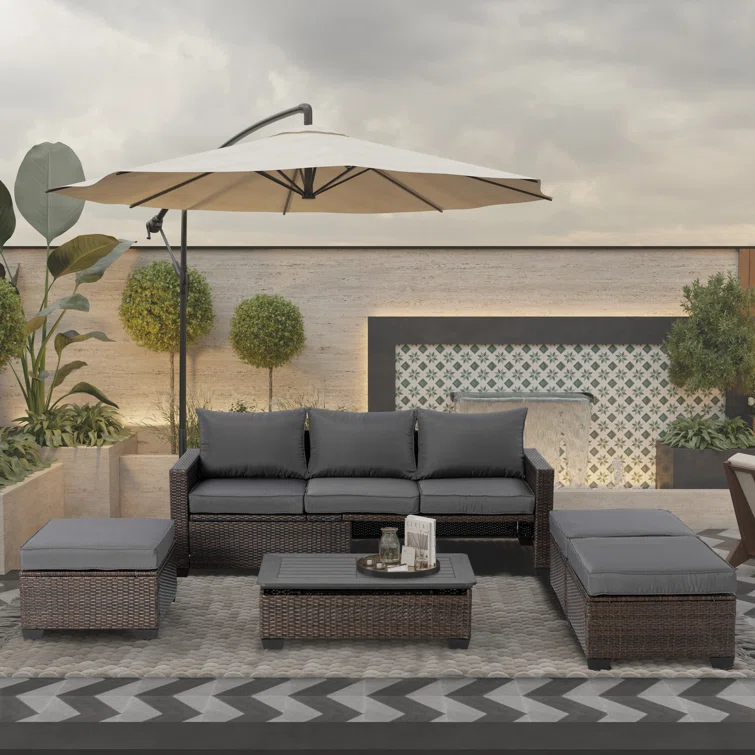 Chandon 6 - Person Outdoor Seating Group with Cushions