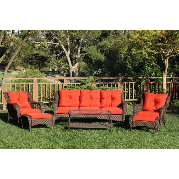 Herrin 5 - Person Outdoor Seating Group with Cushions
