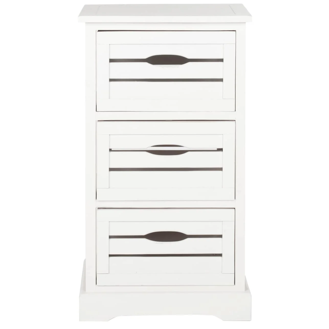 SAFAVIEH Cherry 3-Drawer Storage Cream Cabinet - 16.5