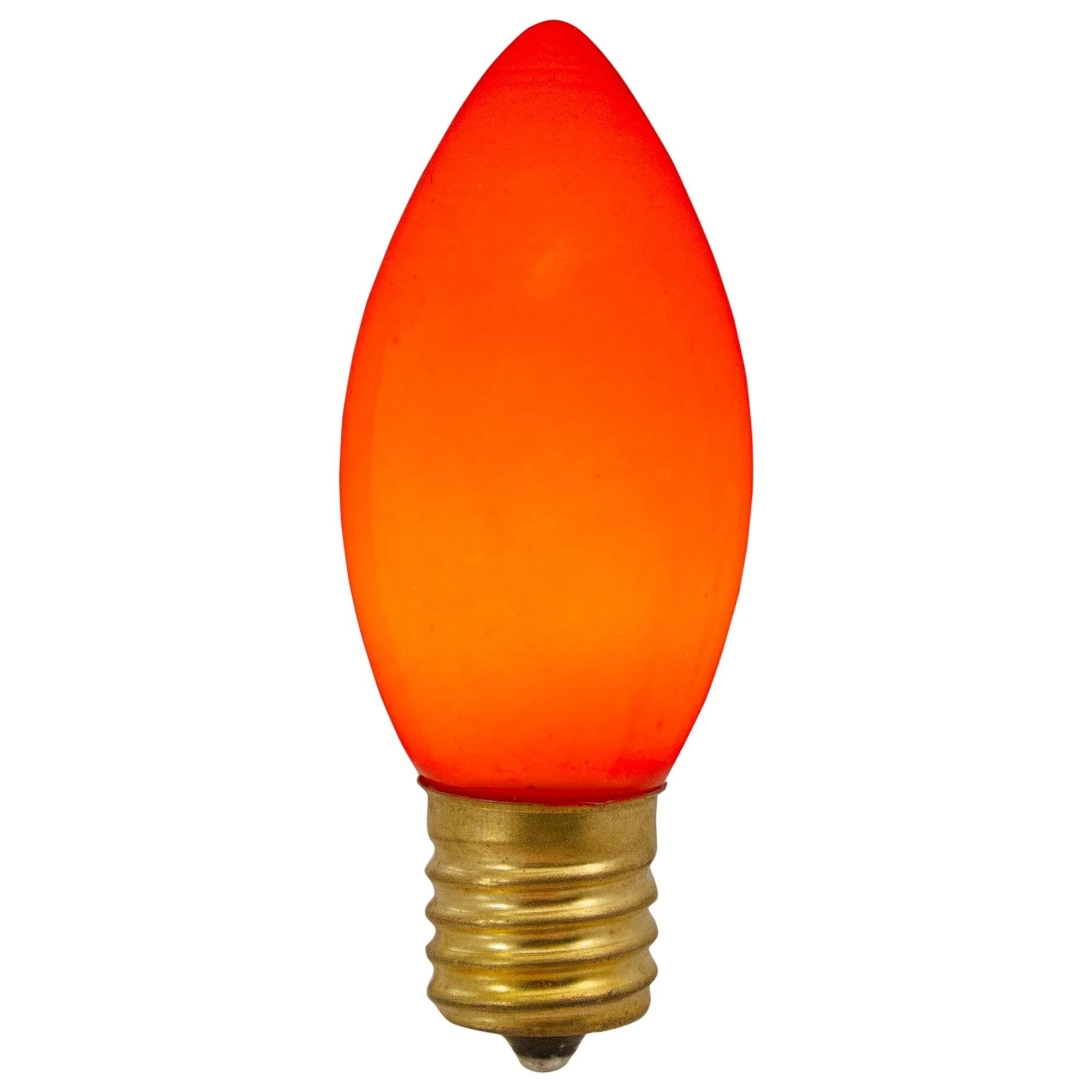 Pack of 4 Orange C9 Opaque Christmas Replacement Bulbs
