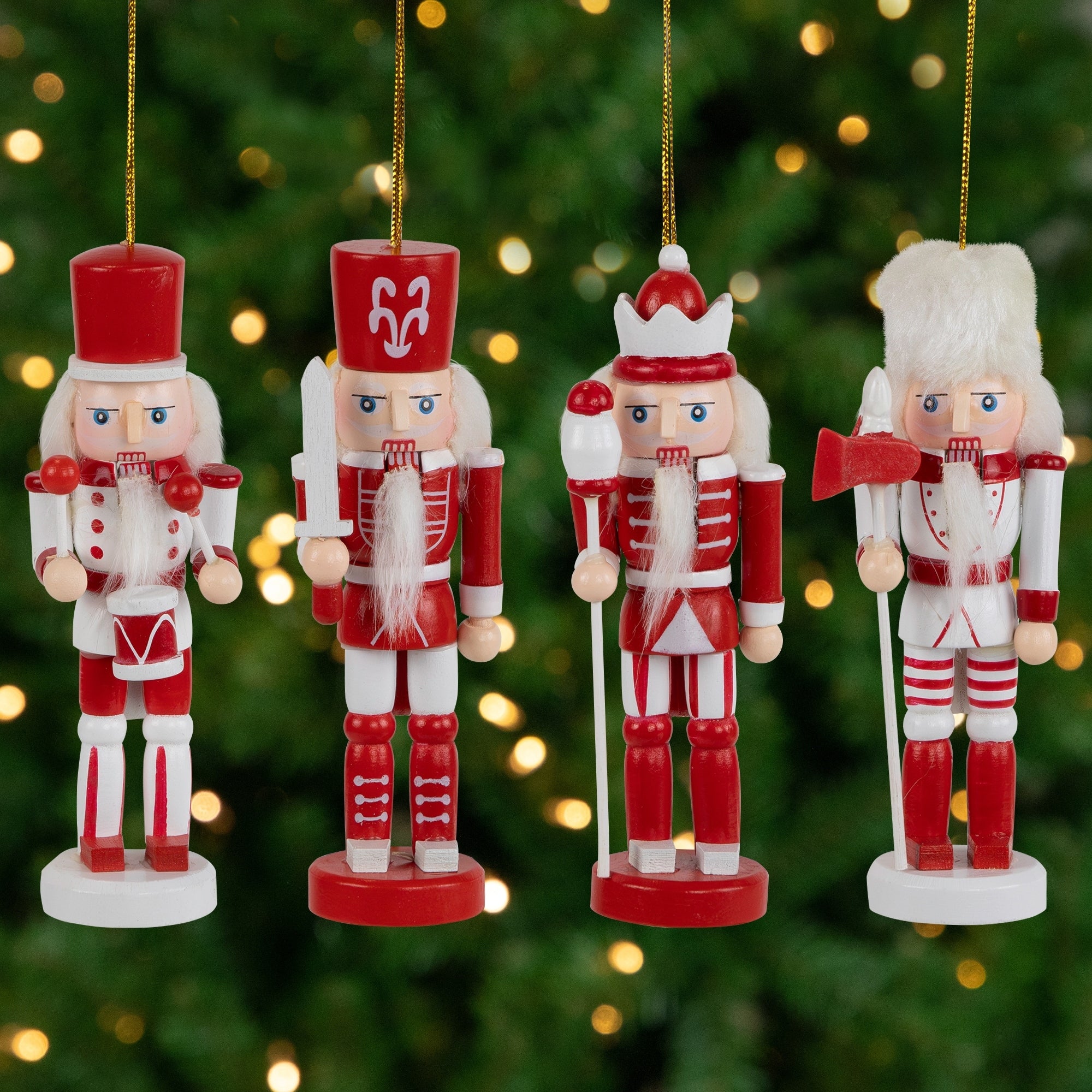 Nutcracker Soldiers Wooden Christmas Ornaments - 5