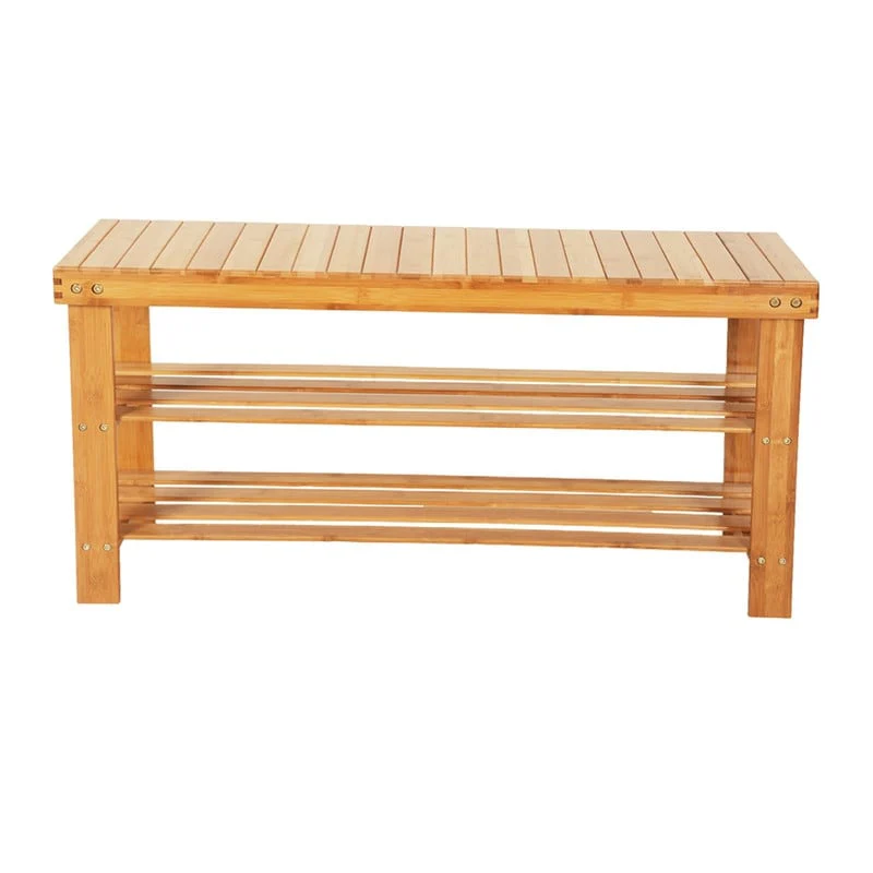 3-Tier Shoe Rack Bench Shoe Storage Organizer Holds Up to 240 lbs