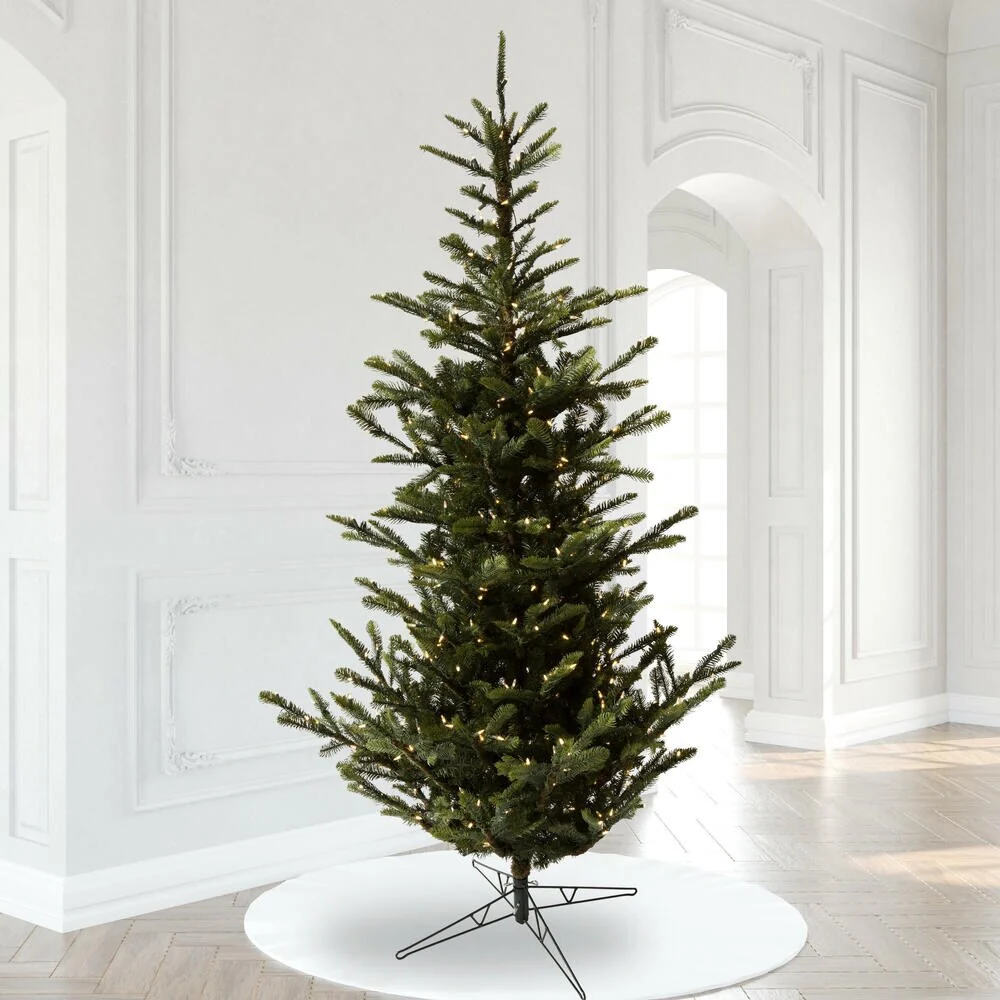 Vickerman 9' Alberta Spruce Artificial Christmas Tree, Warm White Dura-lit LED Lights