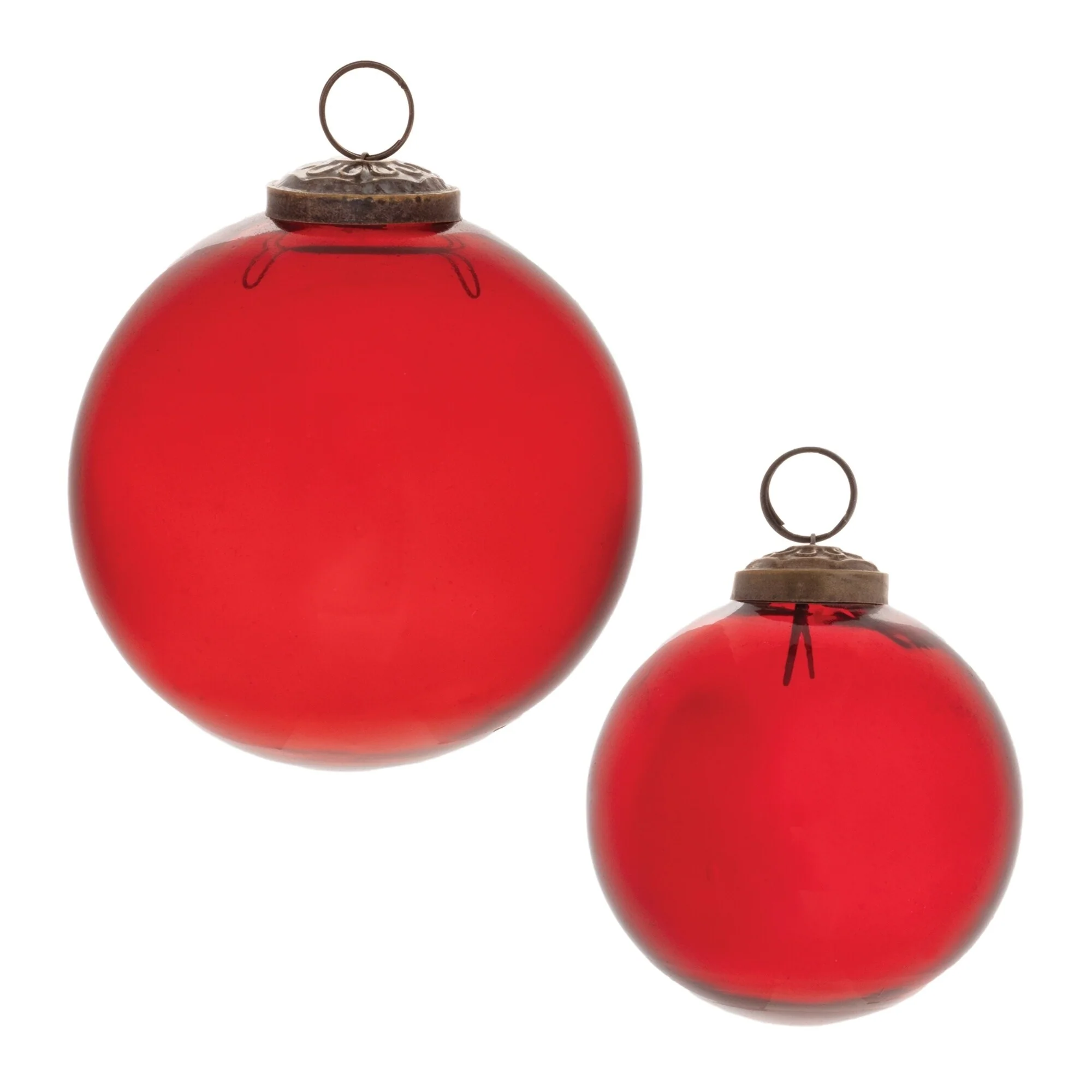 Solid Glass Christmas Ball Ornaments - 4