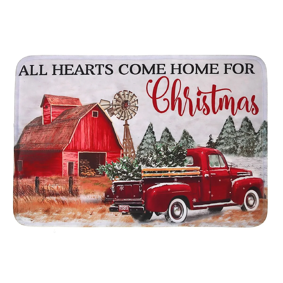Christmas Memory Foam Mat Hearts Come Home