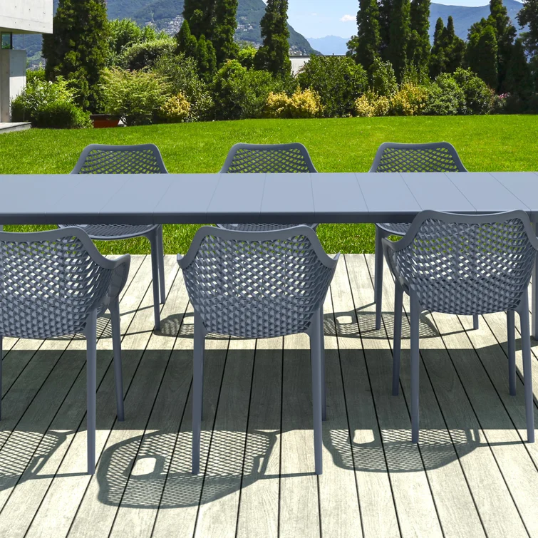 Farrah 8 - Person Rectangular Extendable Outdoor Dining Set