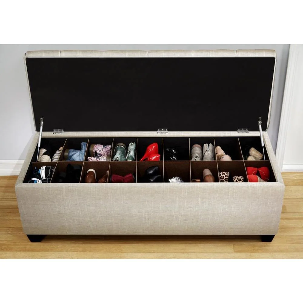 The Sole Secret Shoe Storage Bench - Sand