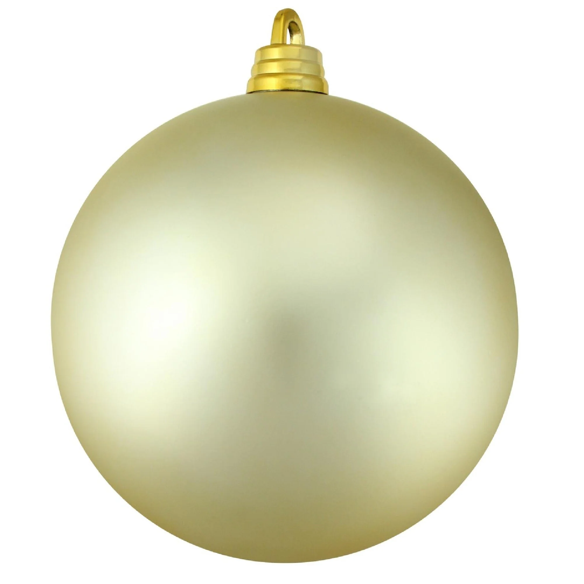 Champagne Gold Shatterproof Matte Christmas Ball Ornament.