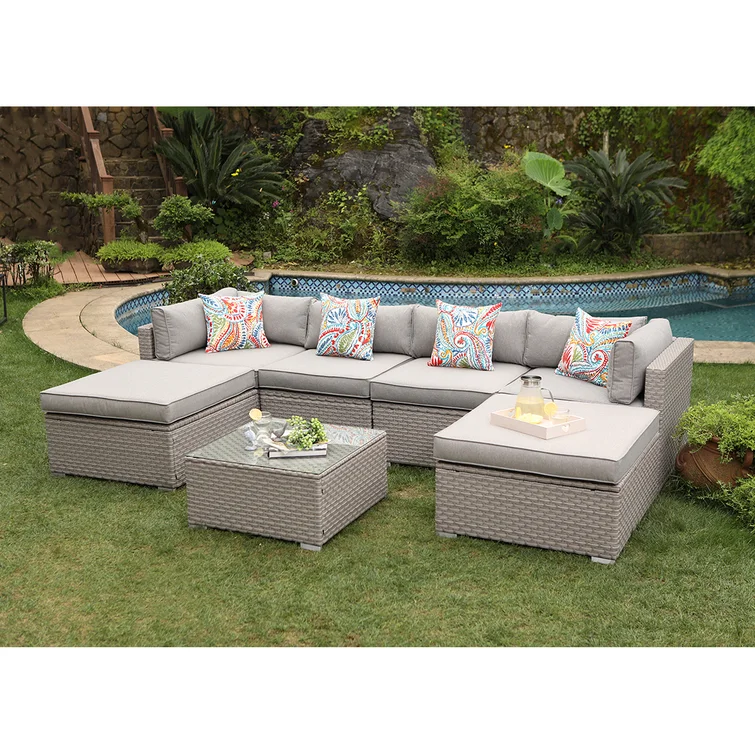 Rhinegeist 6 - Person Outdoor Seating Group with Cushions