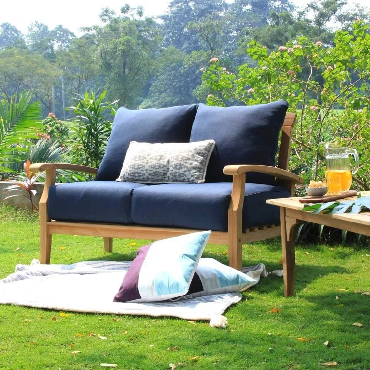 Summerton 7 Piece Teak Sofa Seating Group with Cushions