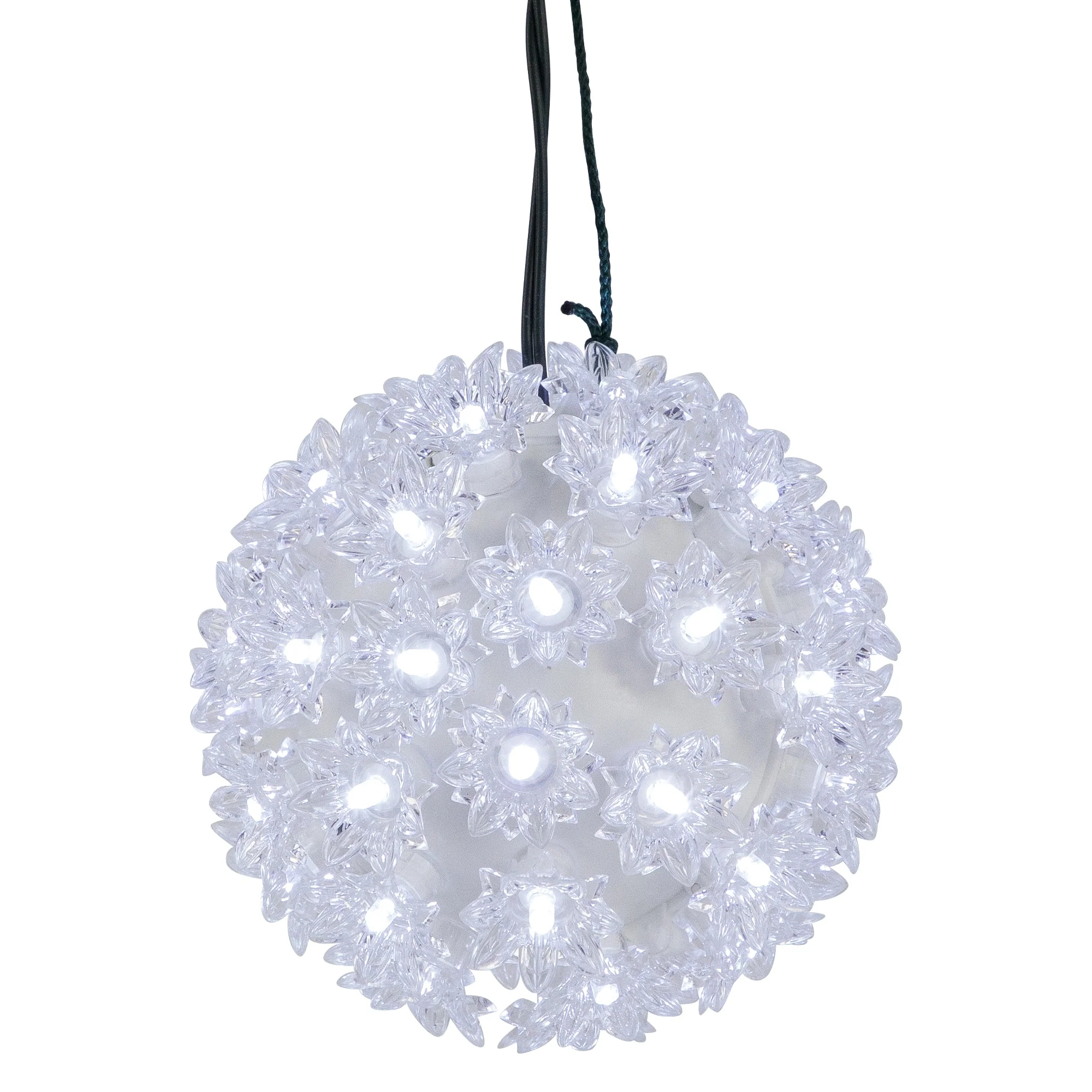 LED Lighted Starlight Sphere Hanging Outdoor Christmas Decoration- 6