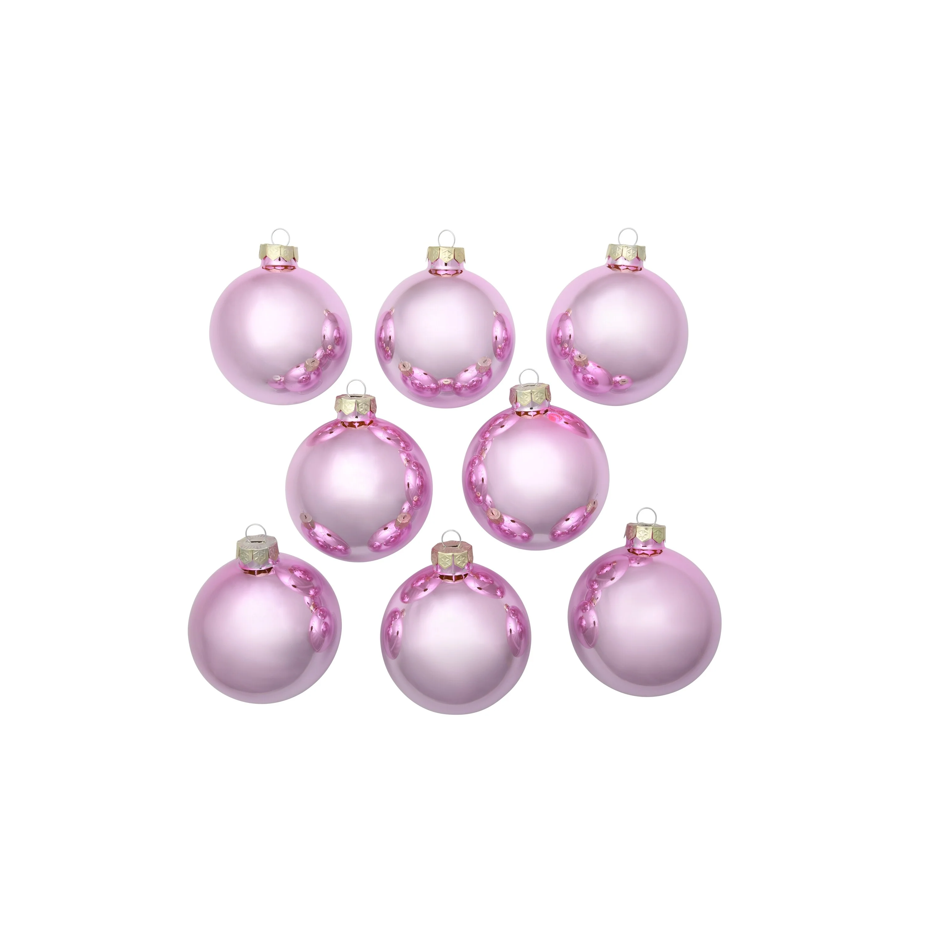 Shiny Finish Glass Christmas Ball Ornaments 3.25