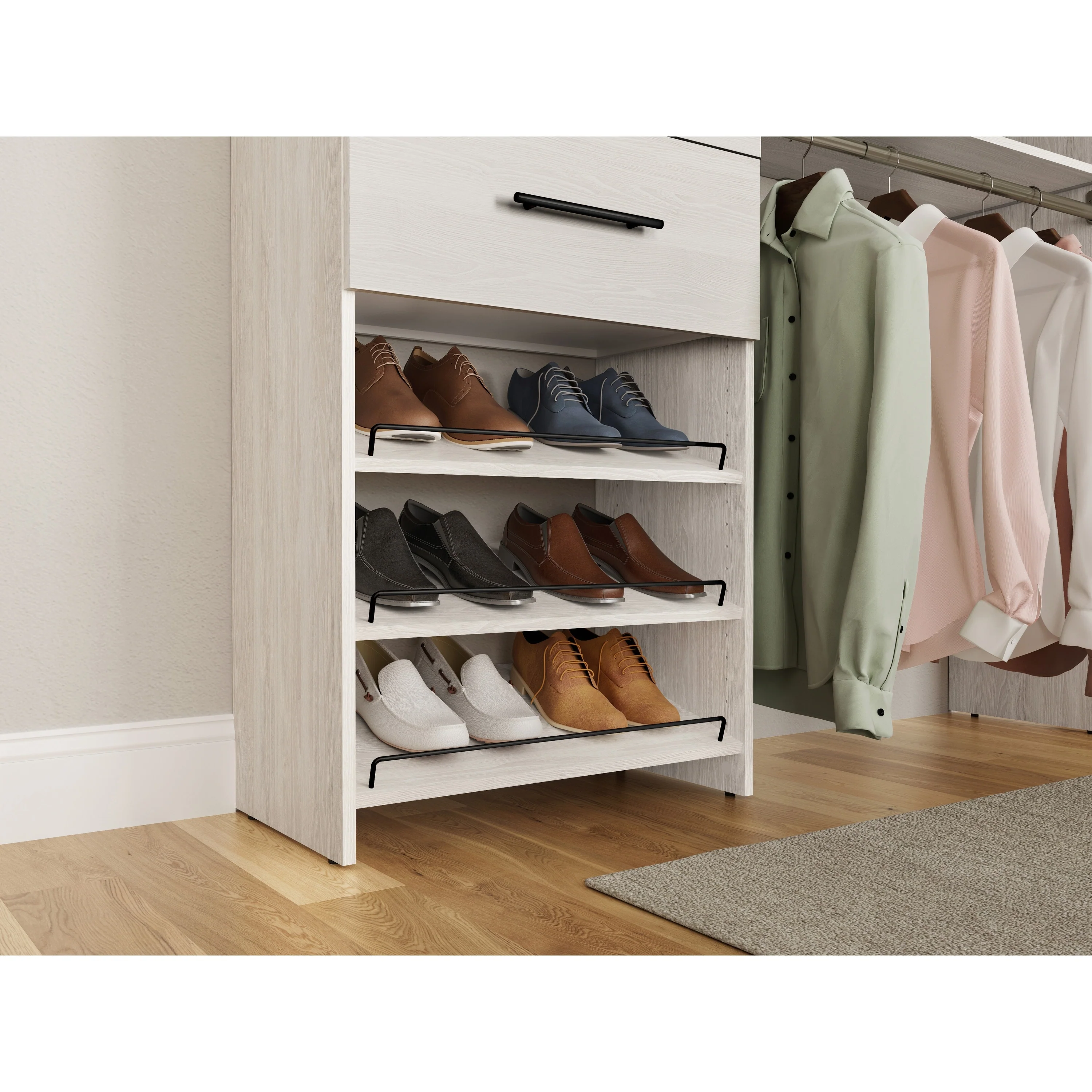 ClosetMaid SuiteSymphony 25-inch Wide Angled Shoe Shelves (Set of 2)