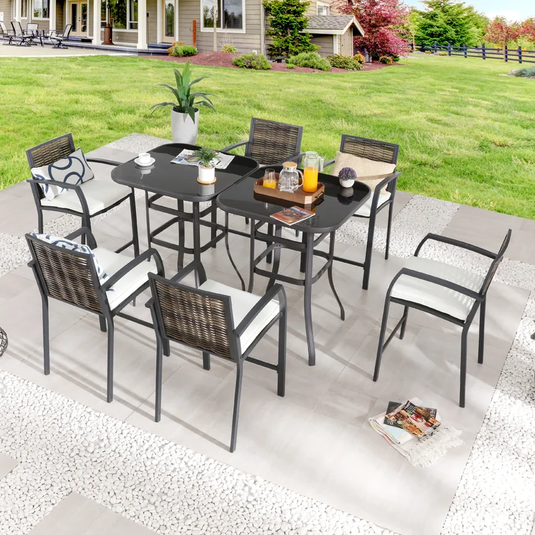 Gunta 6 - Person Square Outdoor Dining Set with Cushions