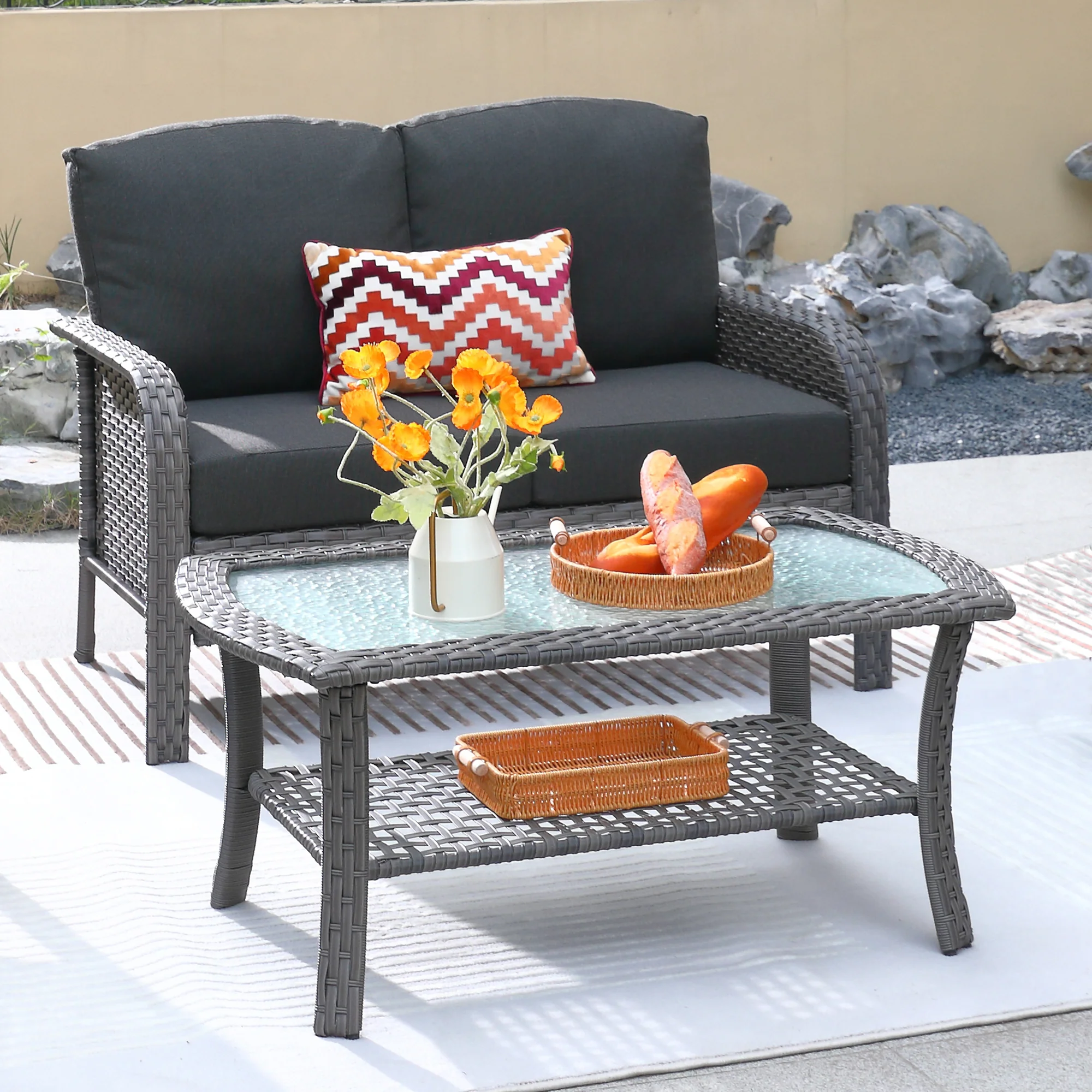 NDS Series - Outdoor Loveseat Set, 2-Piece