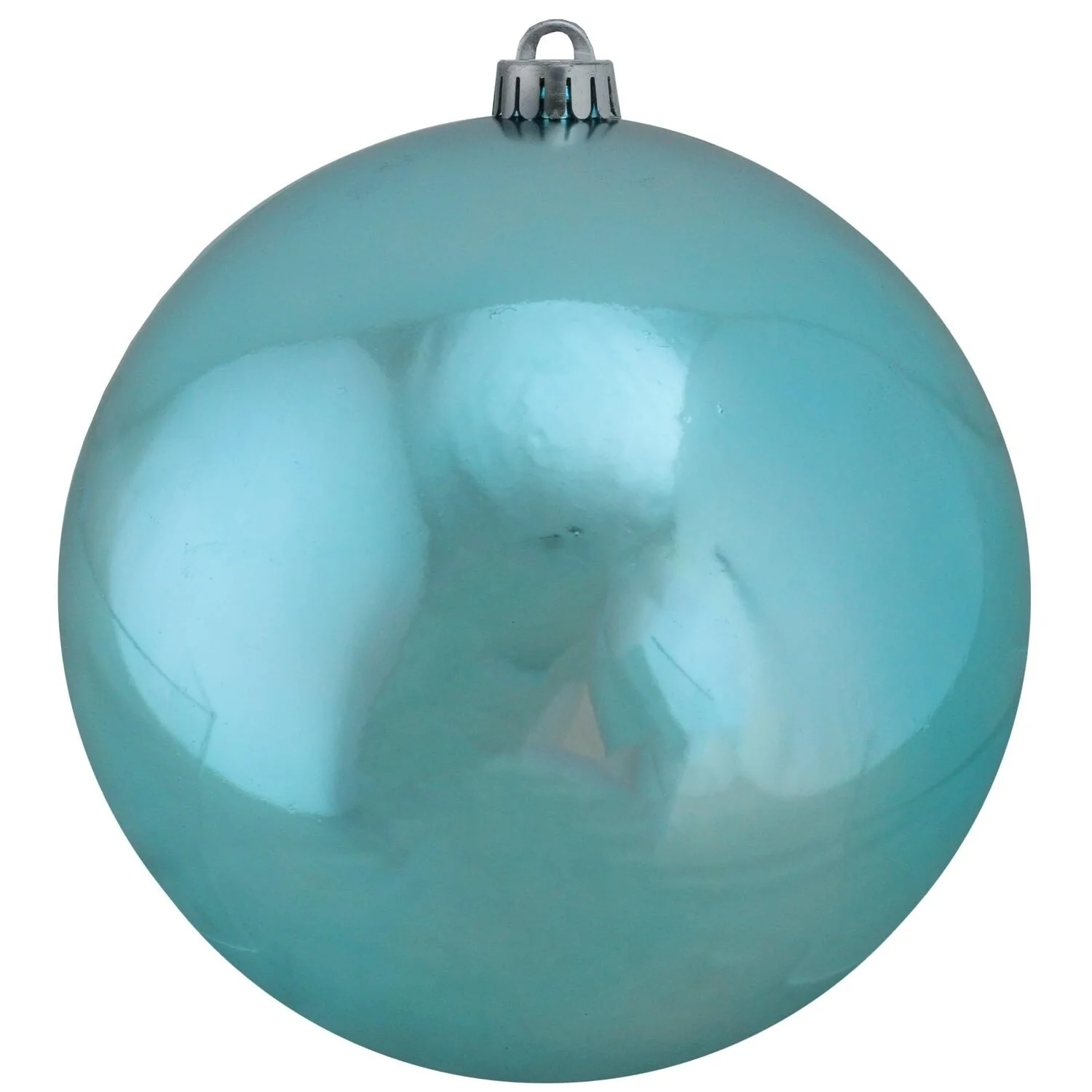 Shatterproof Shiny Turquoise Blue Commercial Christmas Ball Ornament 8