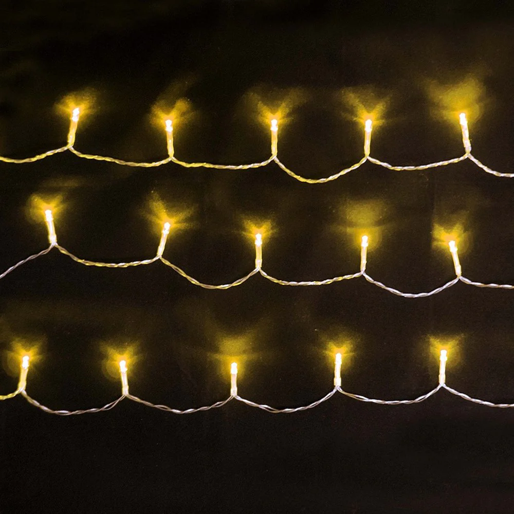 ALEKO Battery 10' Christmas Warm White Lights 30 LED Lot of 5