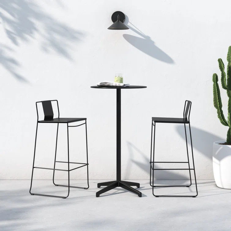 Avers 2 - Person Round Outdoor Dining Set