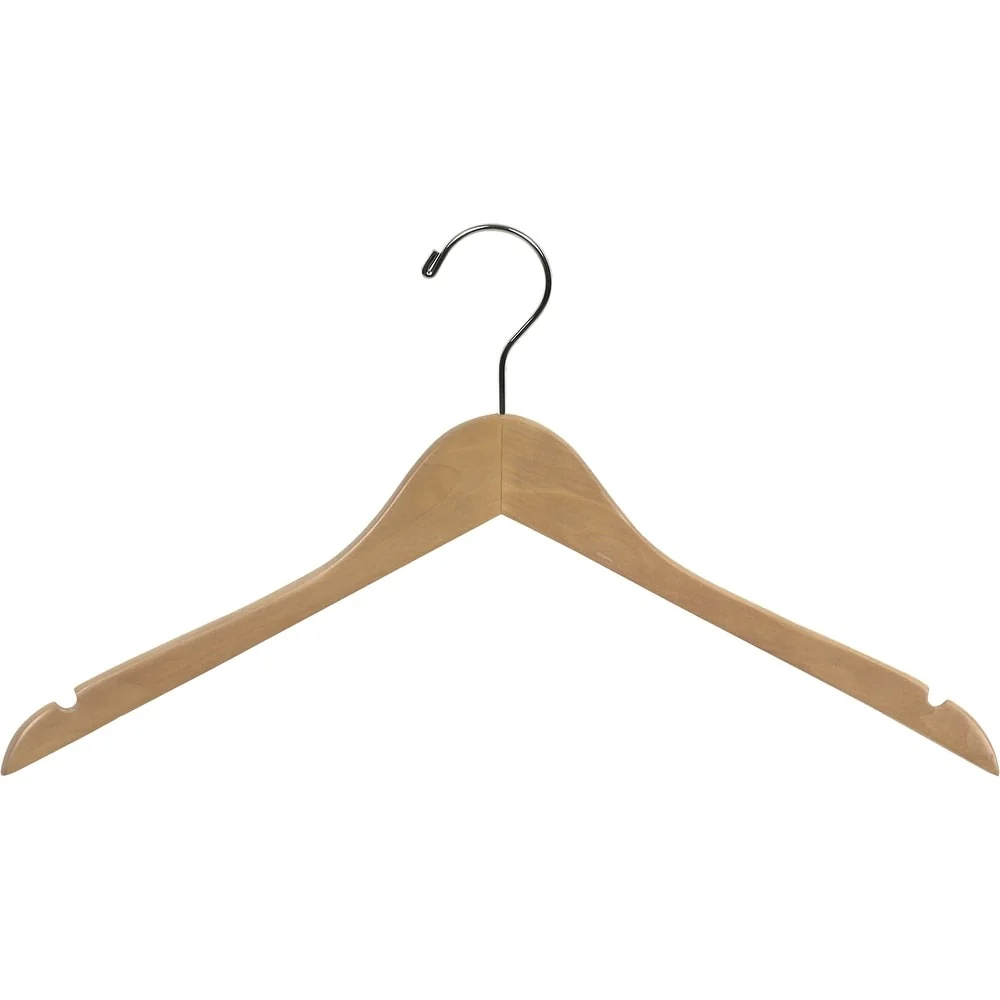 Wood Top Hangers with Notches