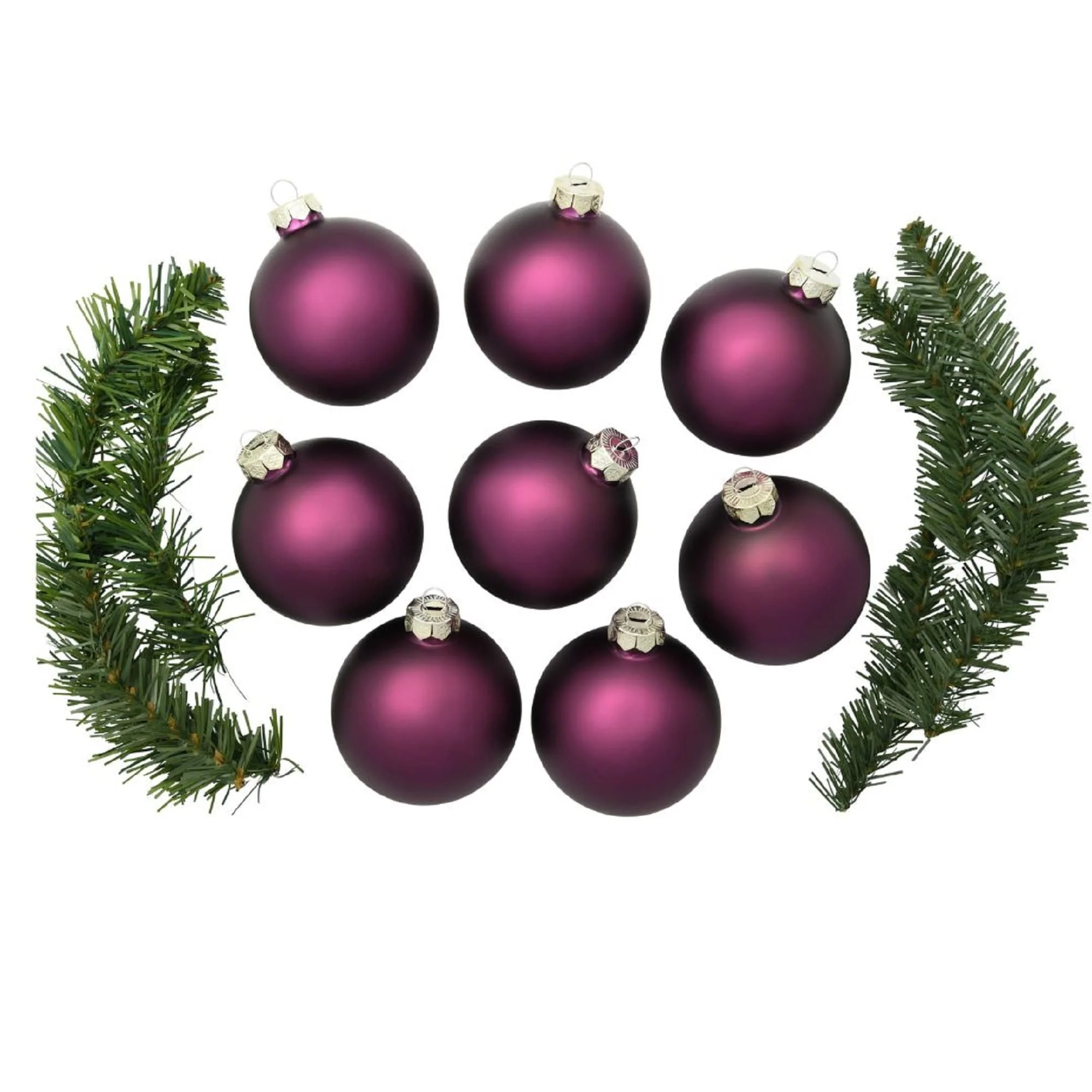 Matte Finish Glass Christmas Ball Ornaments 3.25