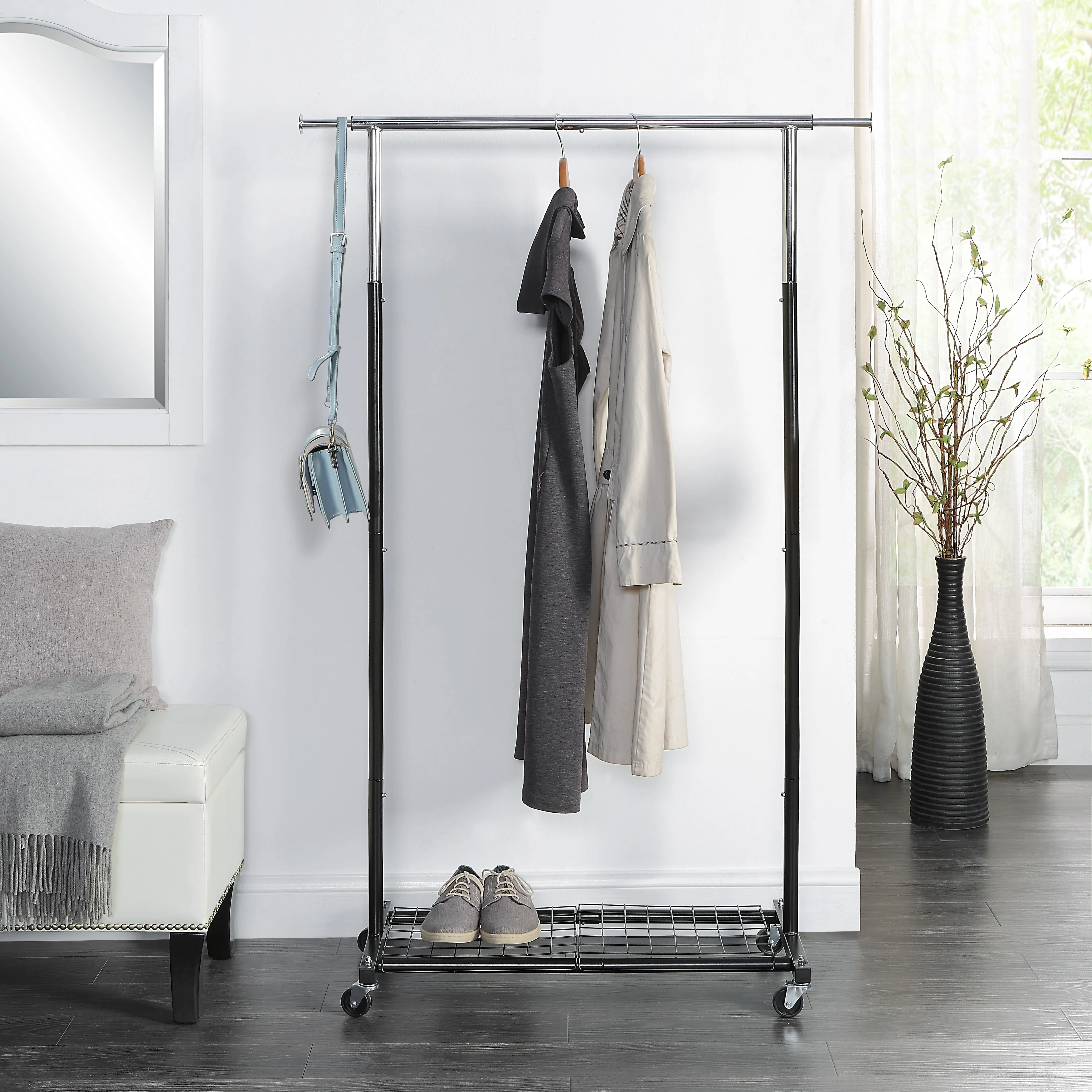 SunnyPoint Compact Heavy Duty Clothing Garment Rack