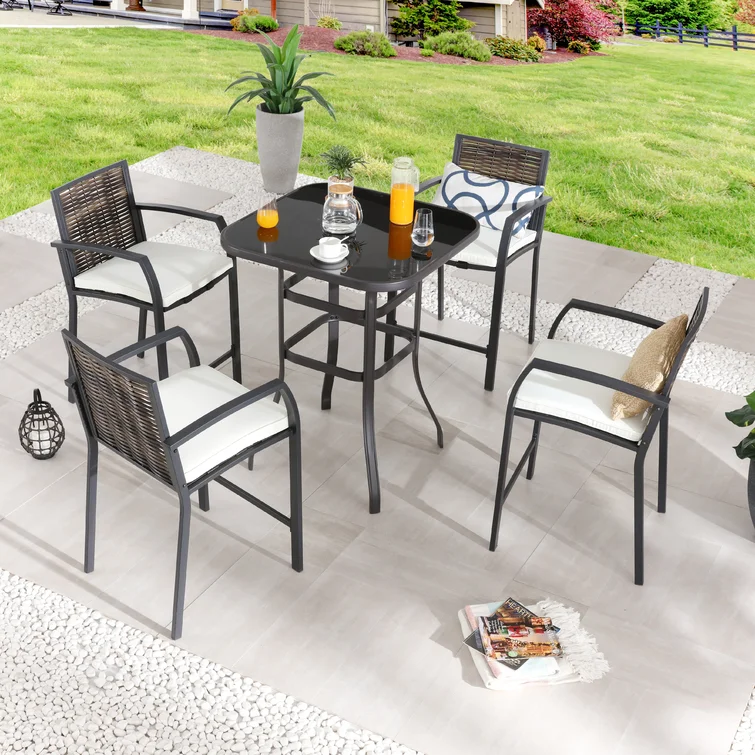 Abagale 4 - Person Square Outdoor Dining Set
