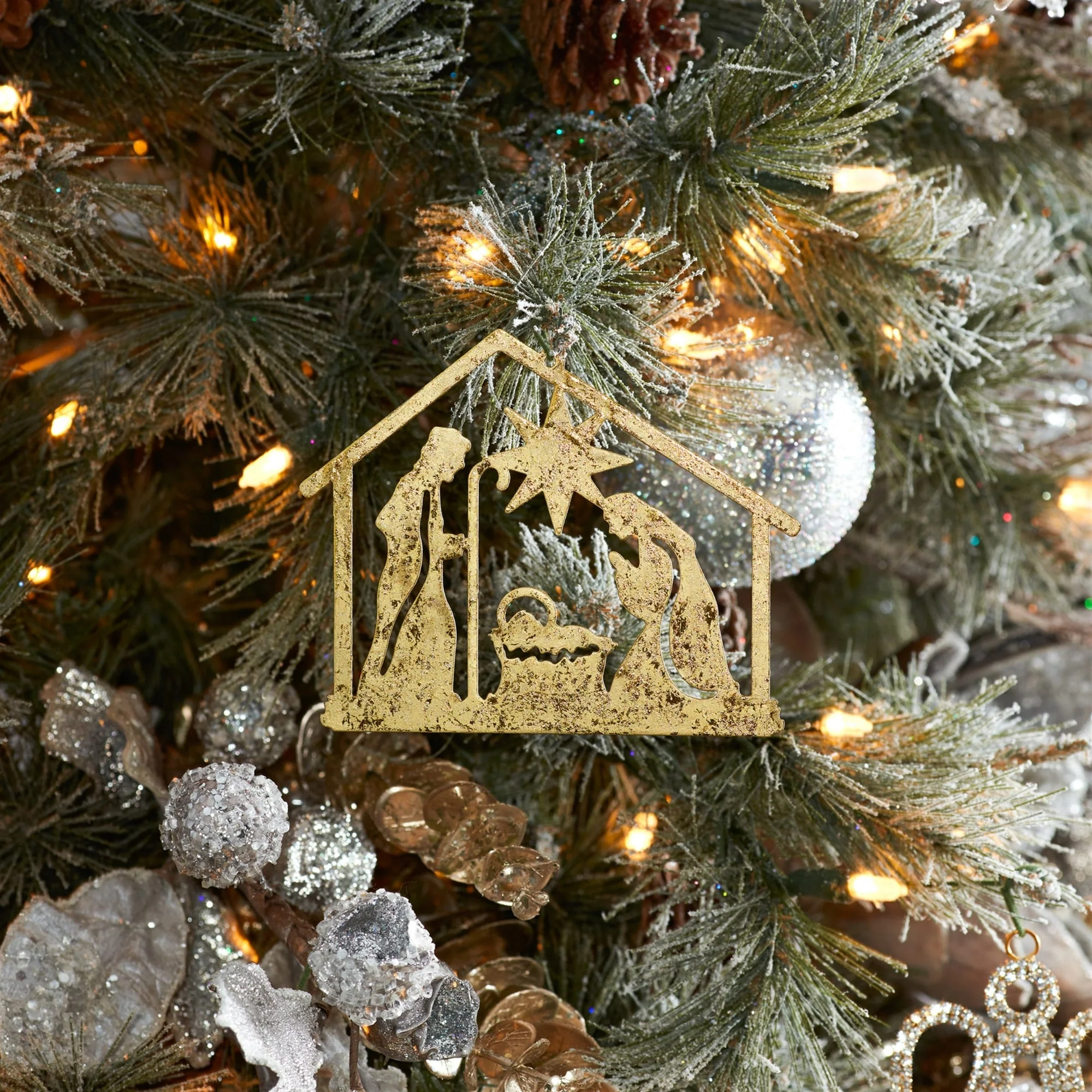 Cut Out Holy Family Christmas Ornaments - 5.25
