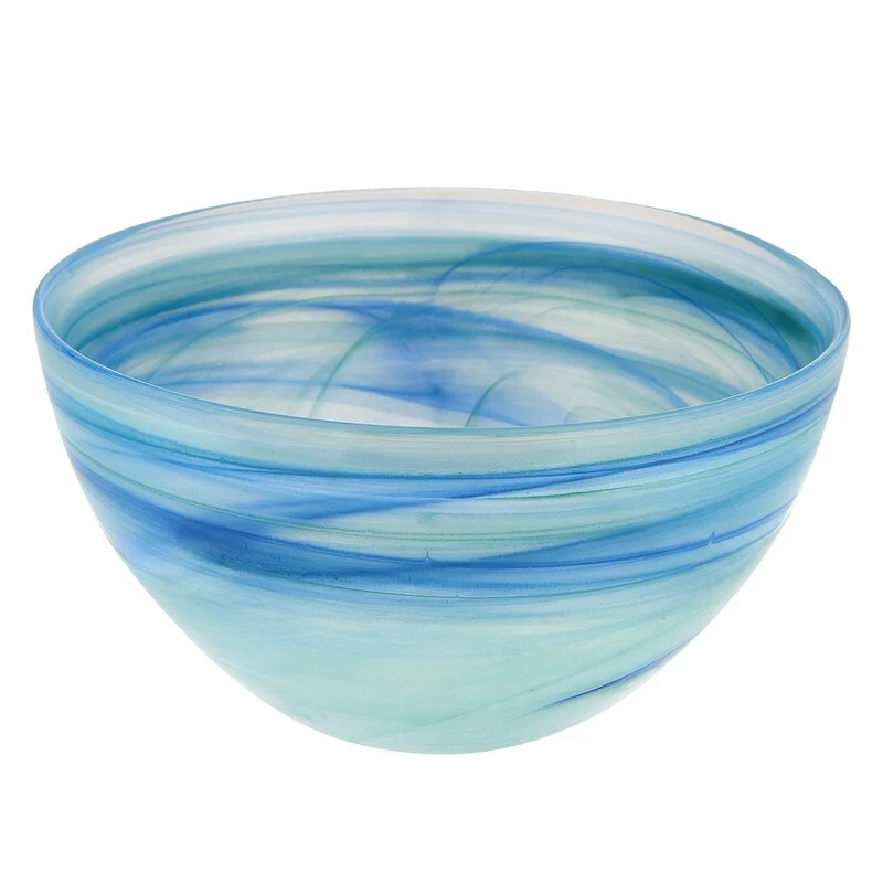 Aqua Blue Alabaster Glass 6