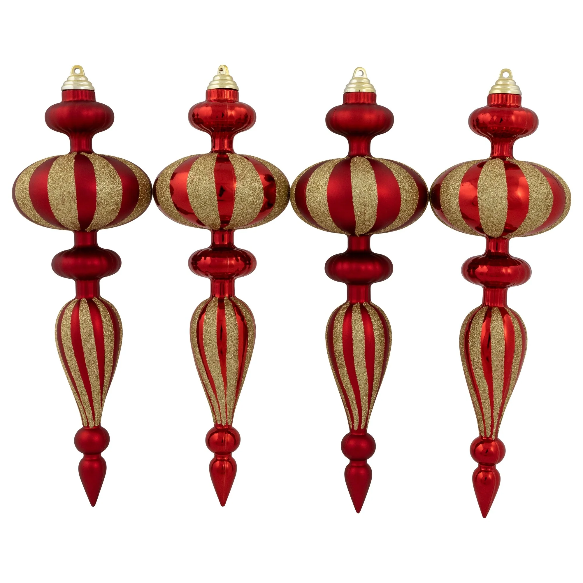 Shatterproof Commercial Size Finial Christmas Ornaments - 14