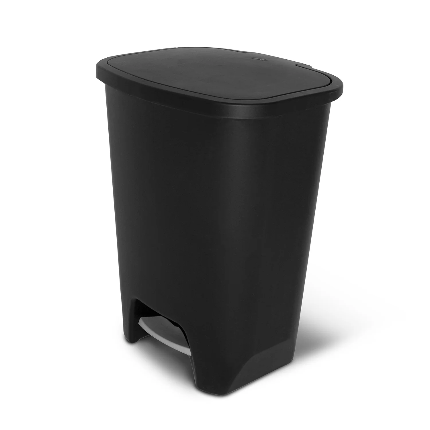 Glad Black Step-on Plastic Trash Can